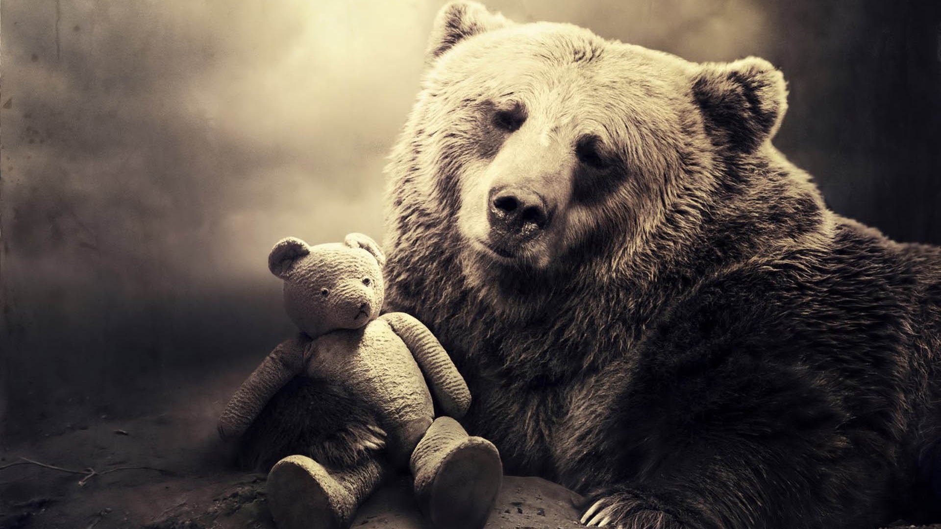 Медведь с мишкой