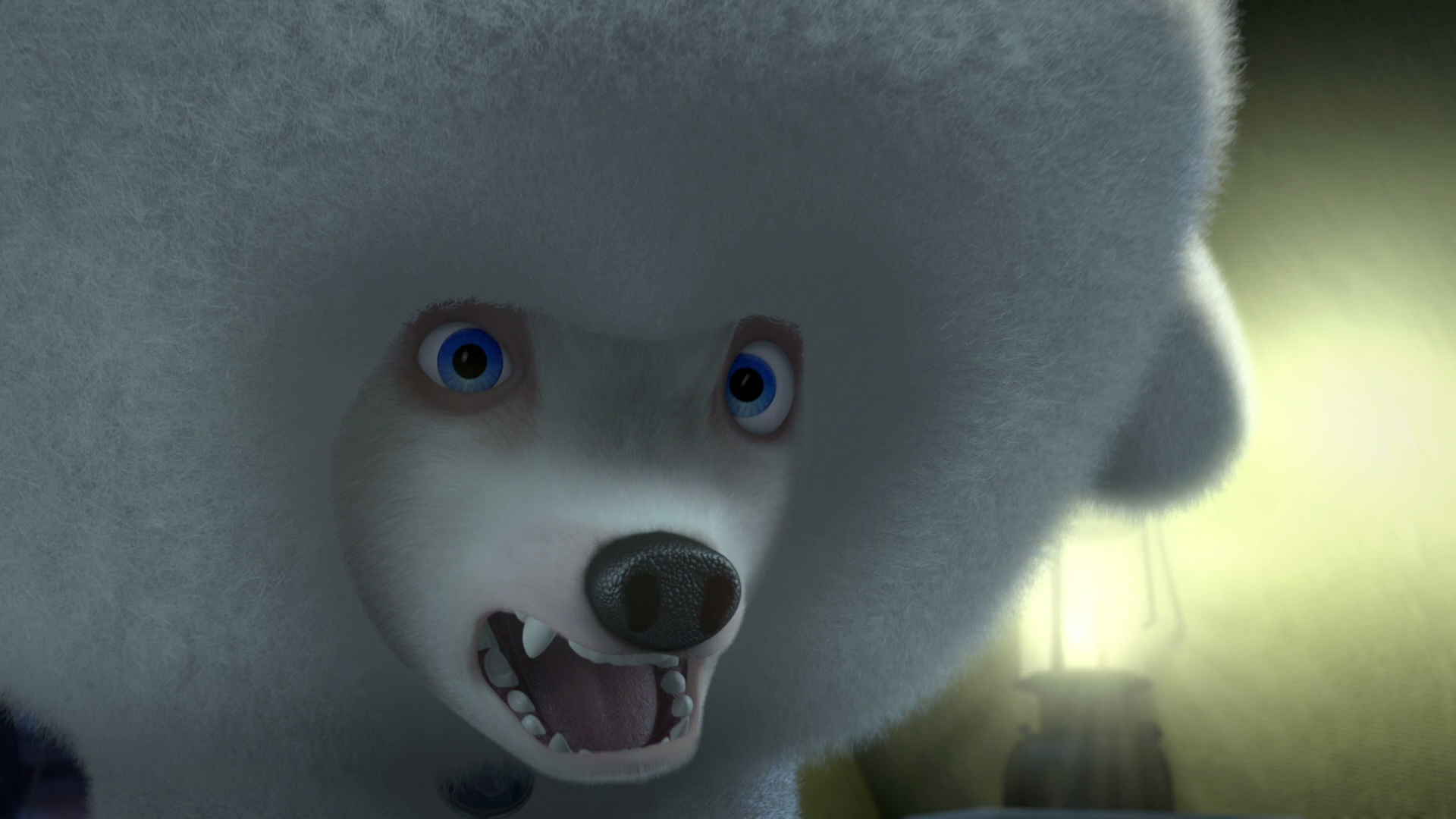 Белый пудель из мультфильма