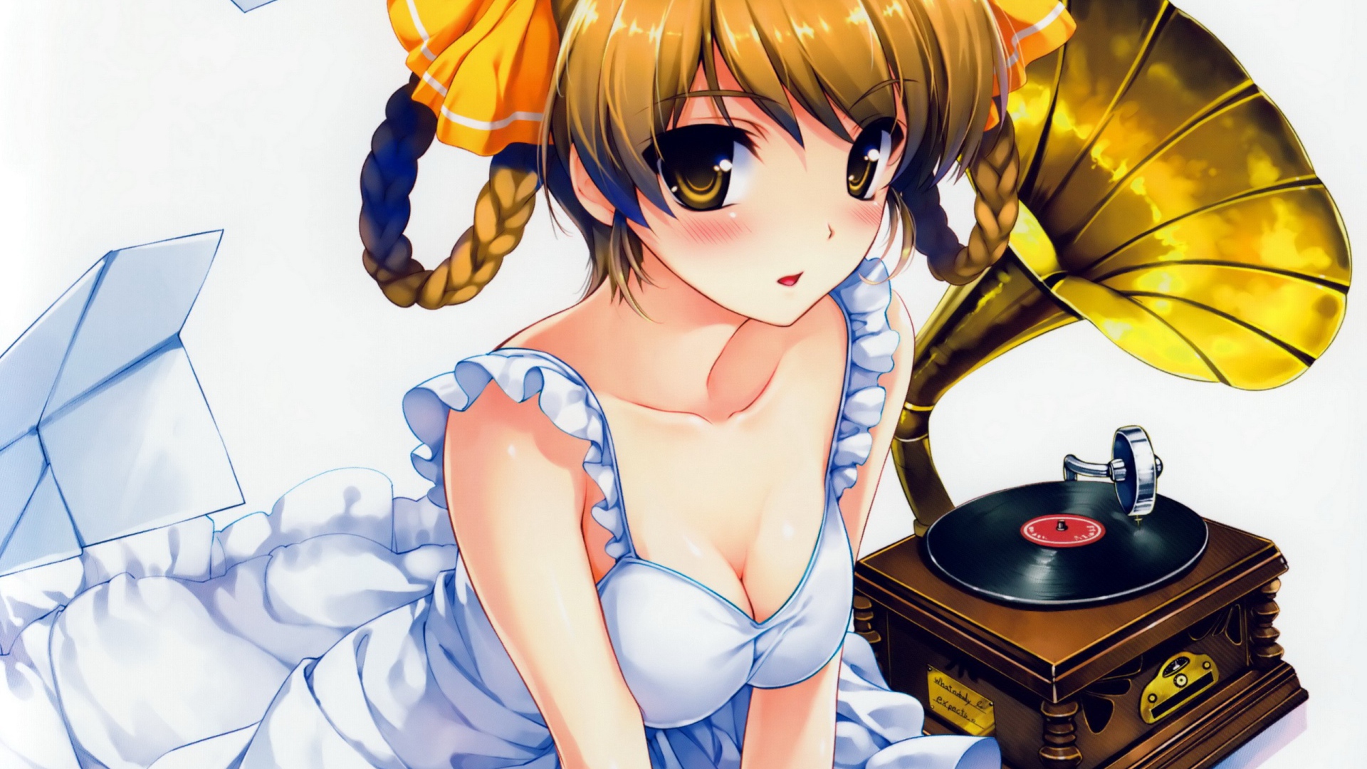 Девушка с патефоном