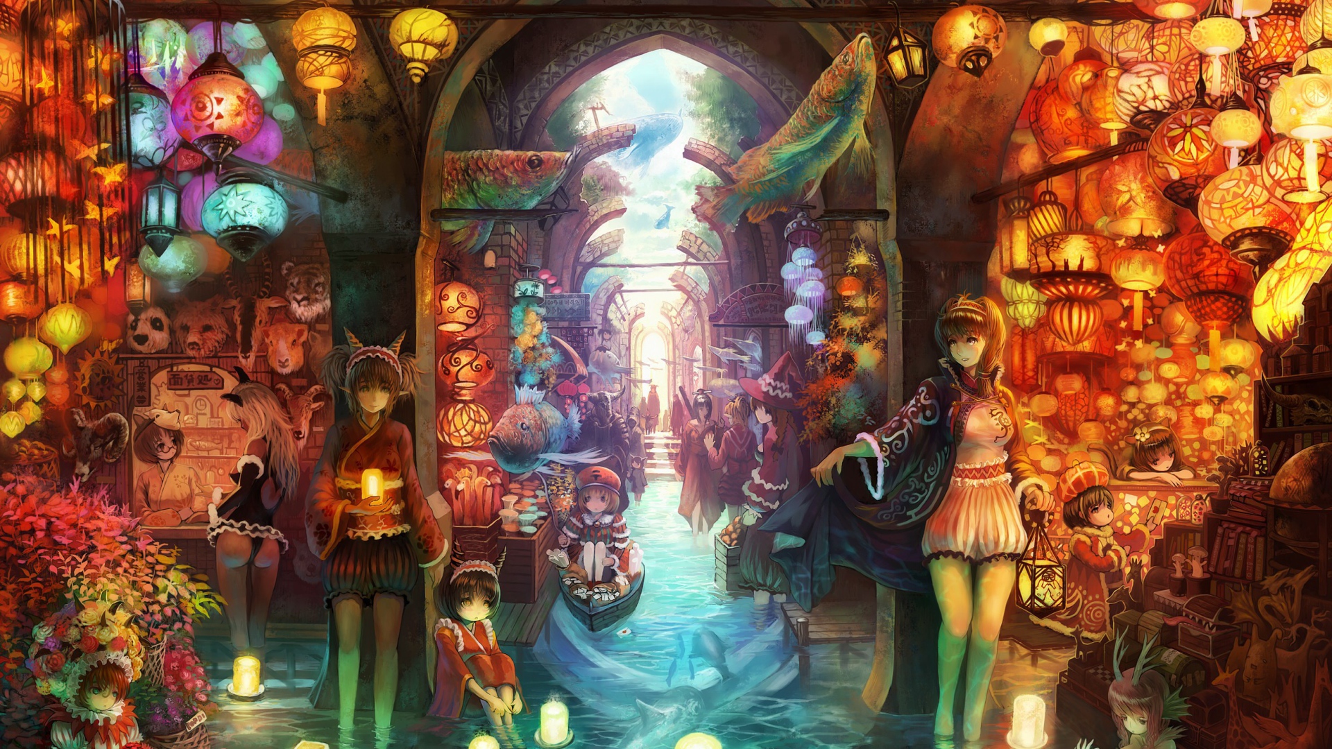 Девочки с горящими свечами