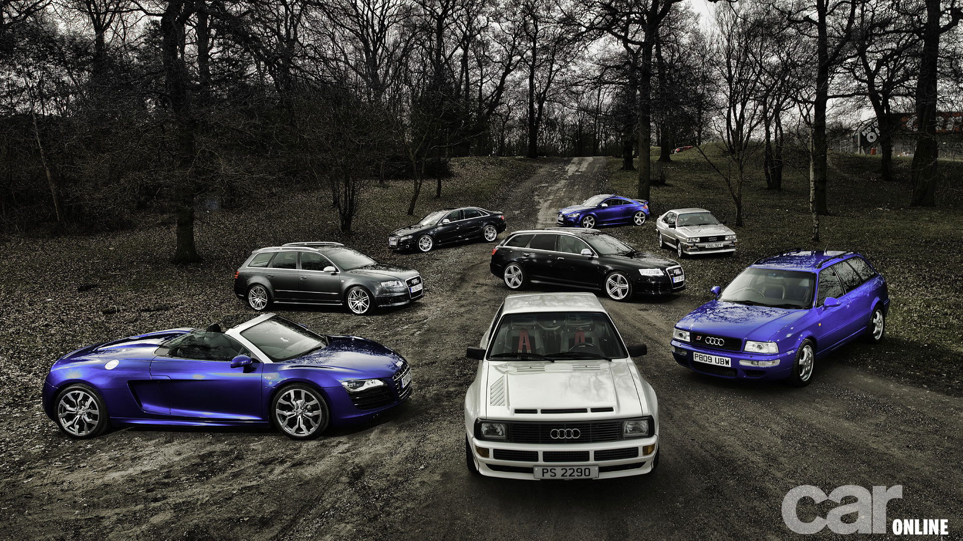 Красивый автомобиль Audi quattro