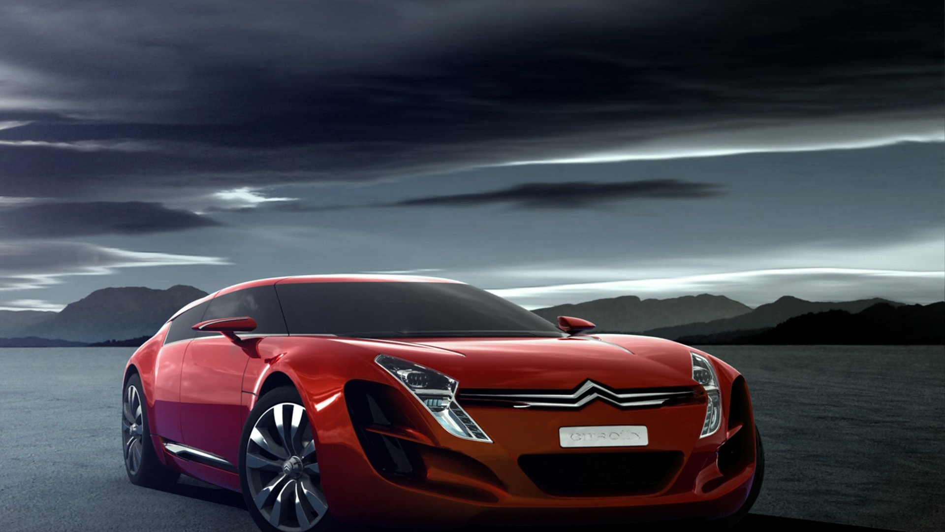 Красный Citroen C Metisse