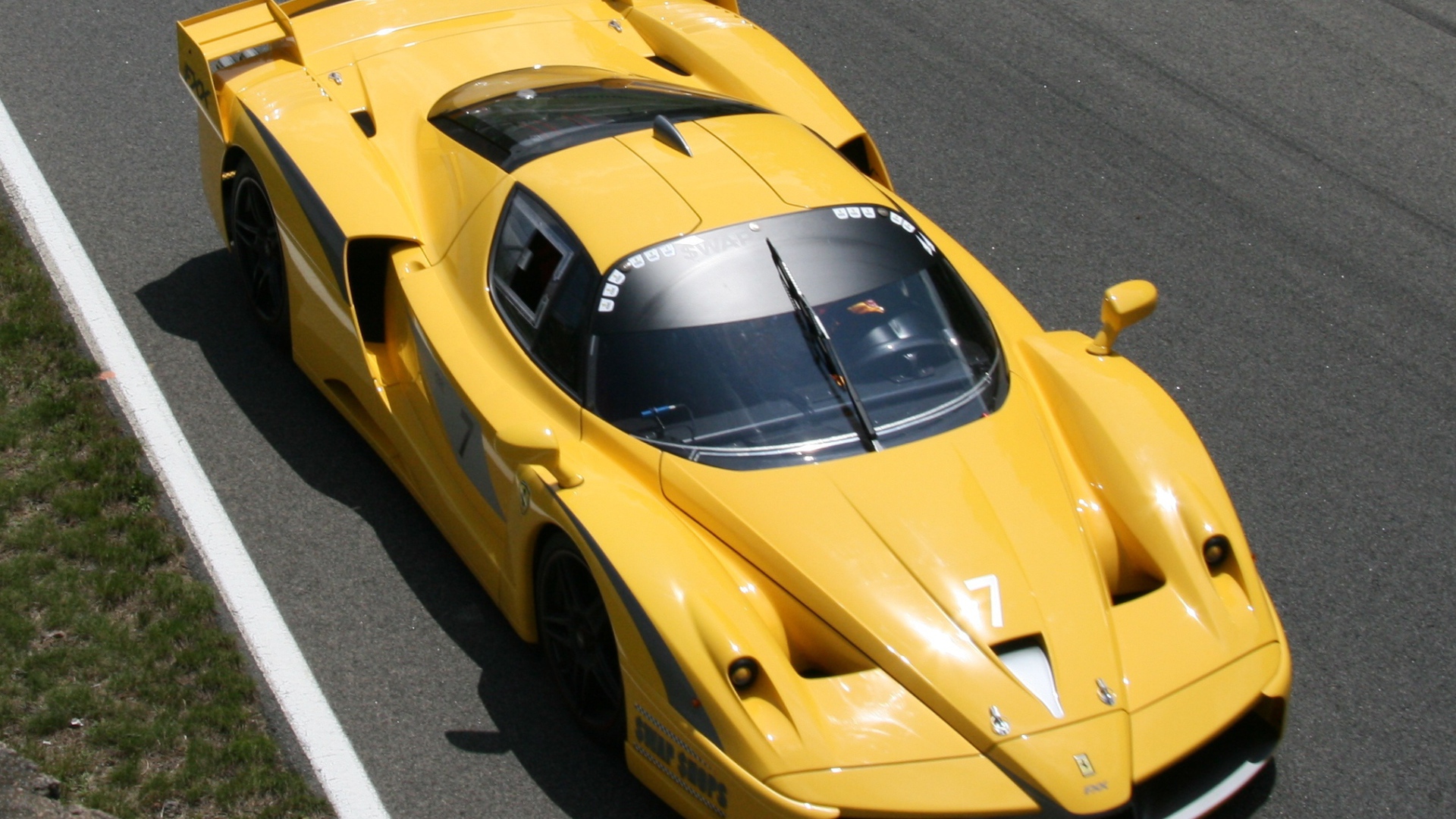 Yellow Ferrari FXX