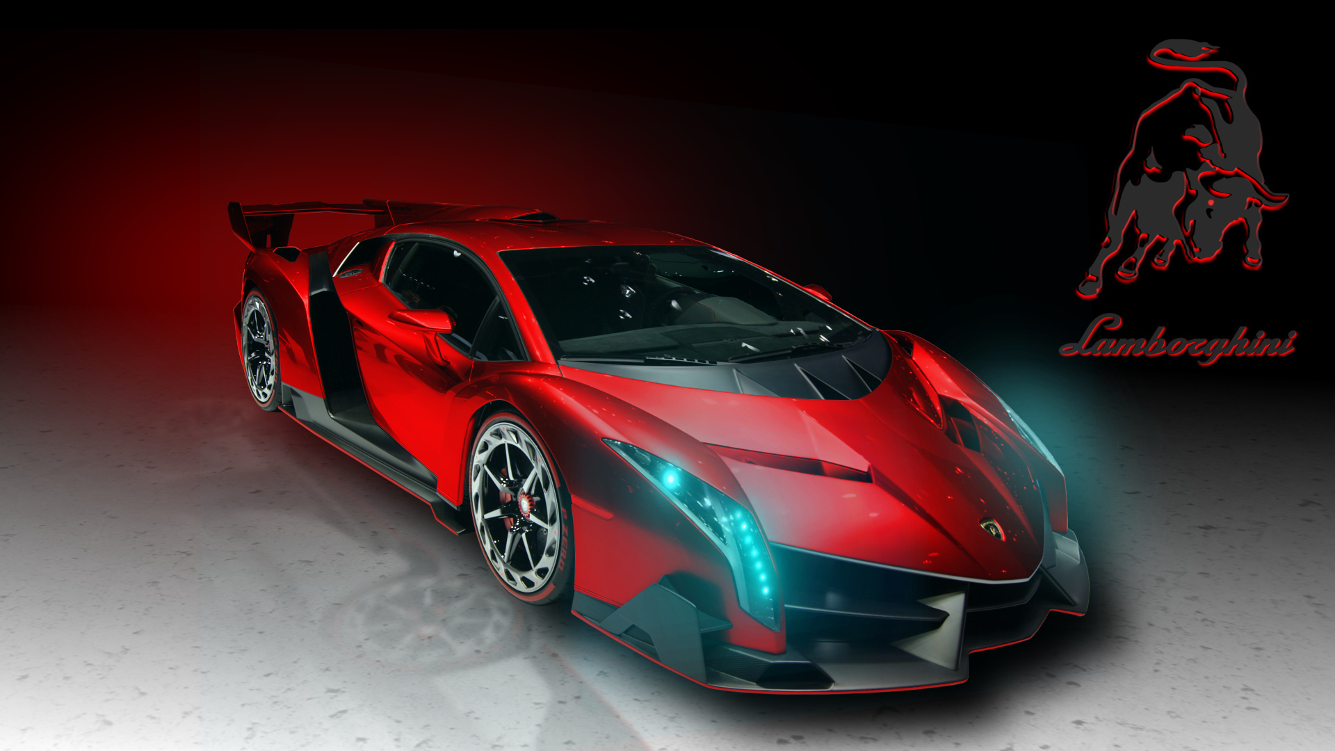 Красивый автомобиль Lamborghini Veneno в Москве
