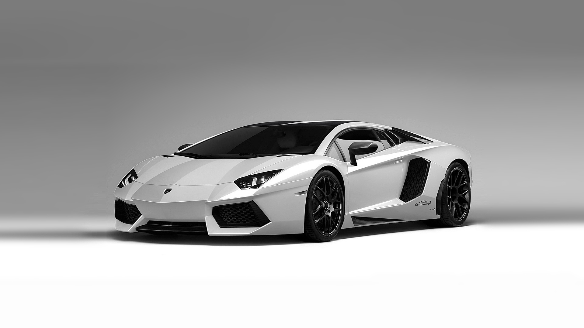 Белый Lamborghini aventador