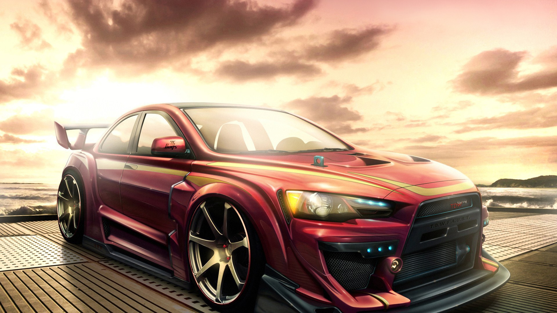 Автомобиль марки Mitsubishi модели Lancer Evolution