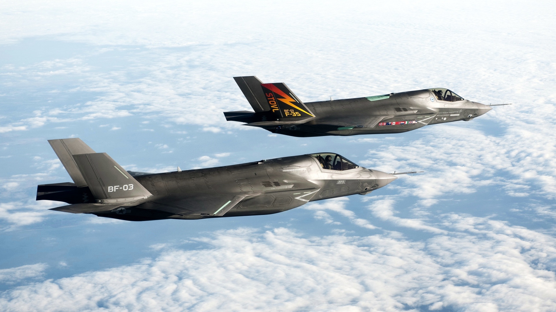 Истребители BF1 и F35