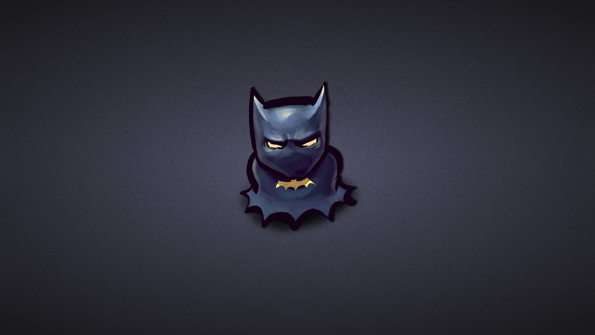 Бэтмен на синем фоне