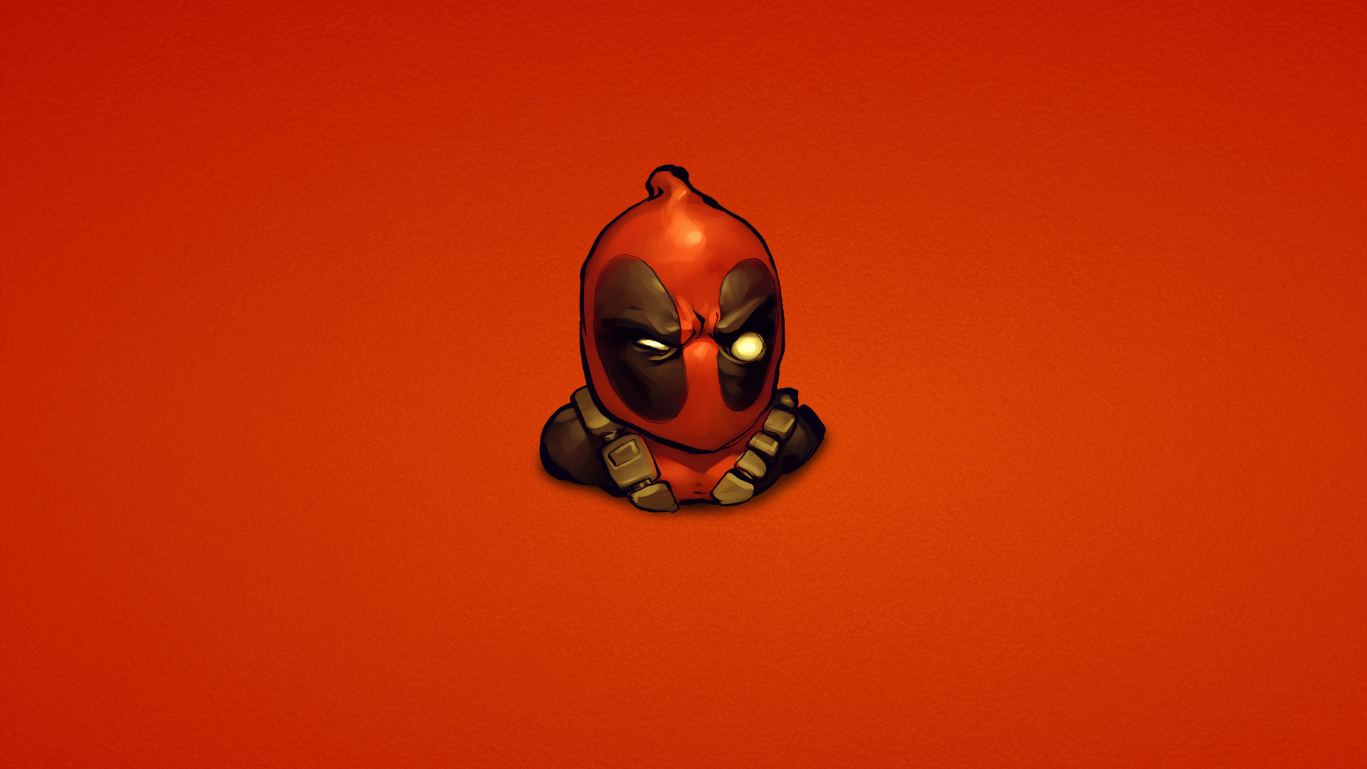 Дэдпул на красном фоне