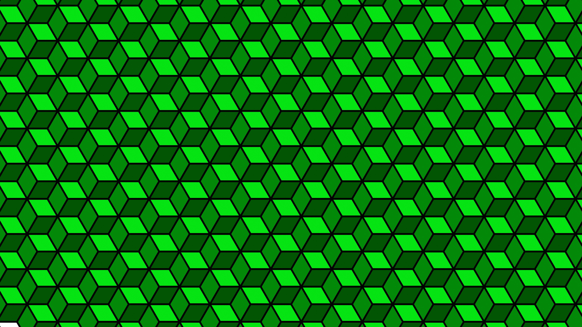 Зелёный кубик