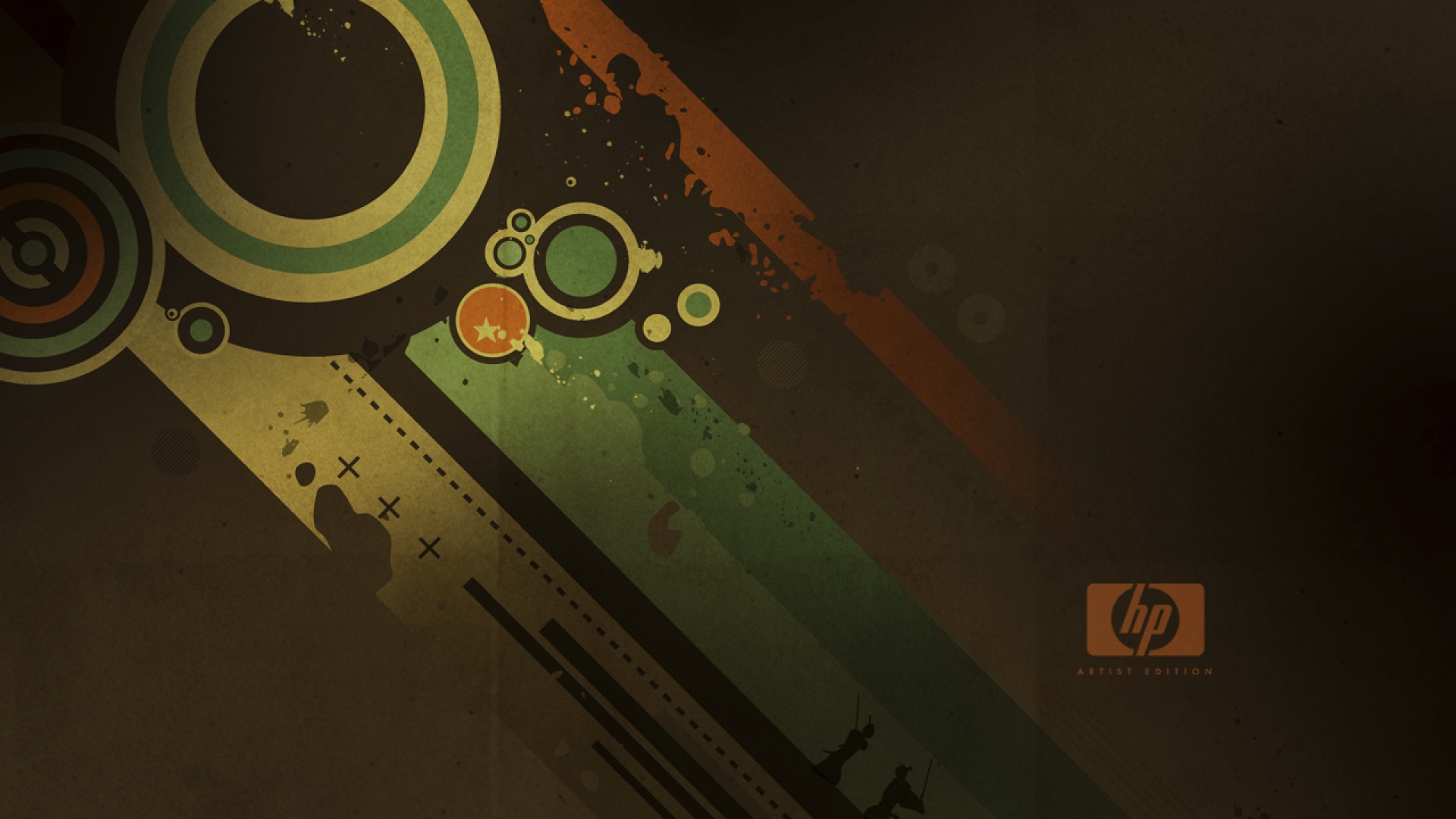 Разноцветные полосы HP