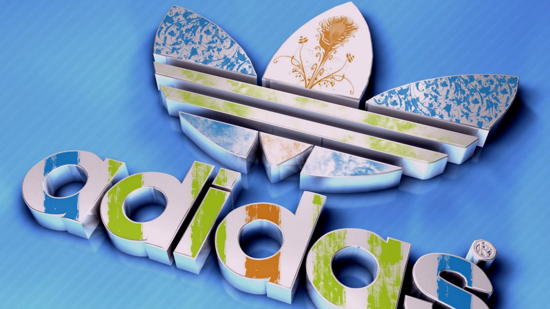 Объемный символ Адидас