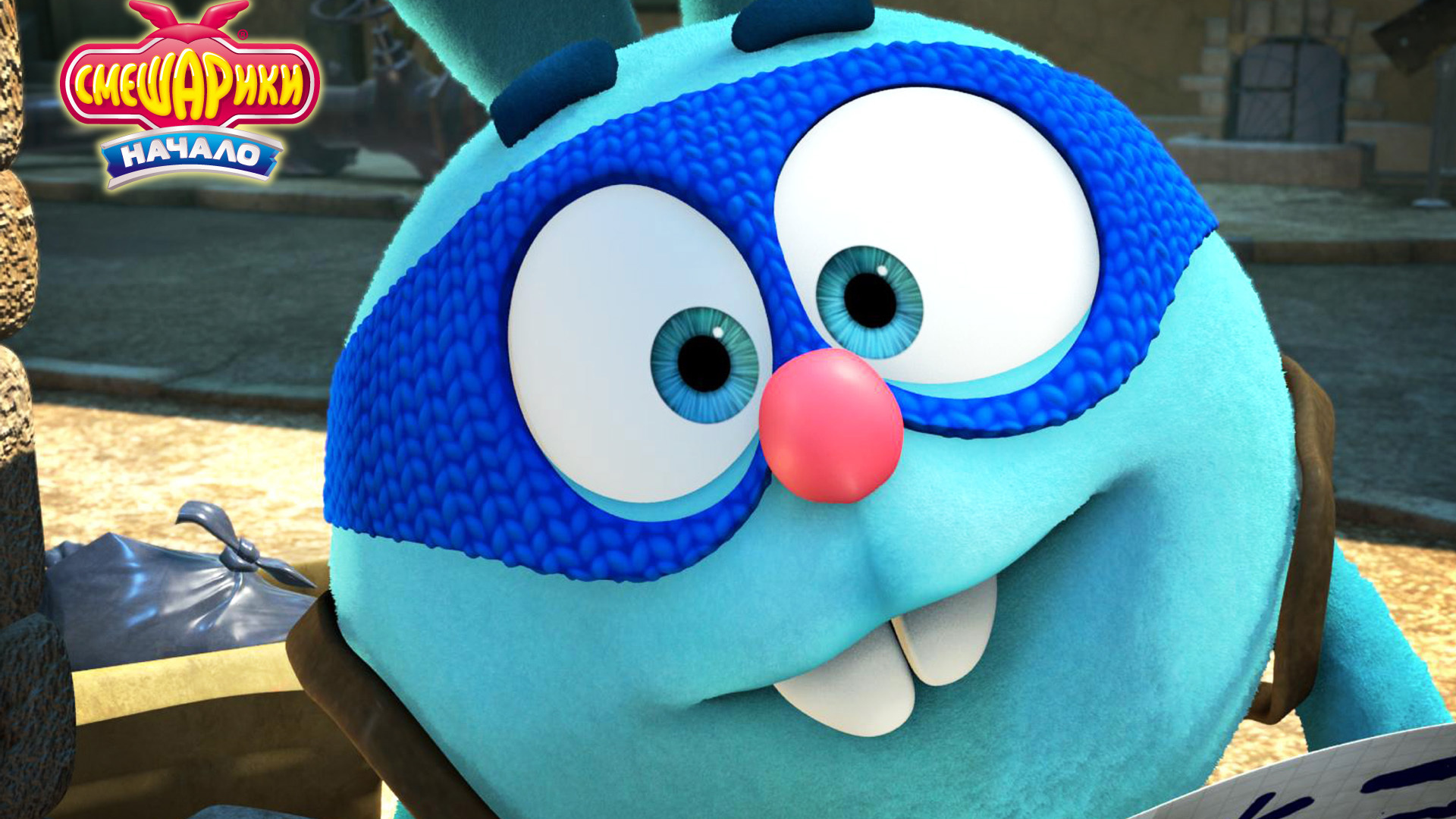 Зайчик Крош в мультфильме Смешарики