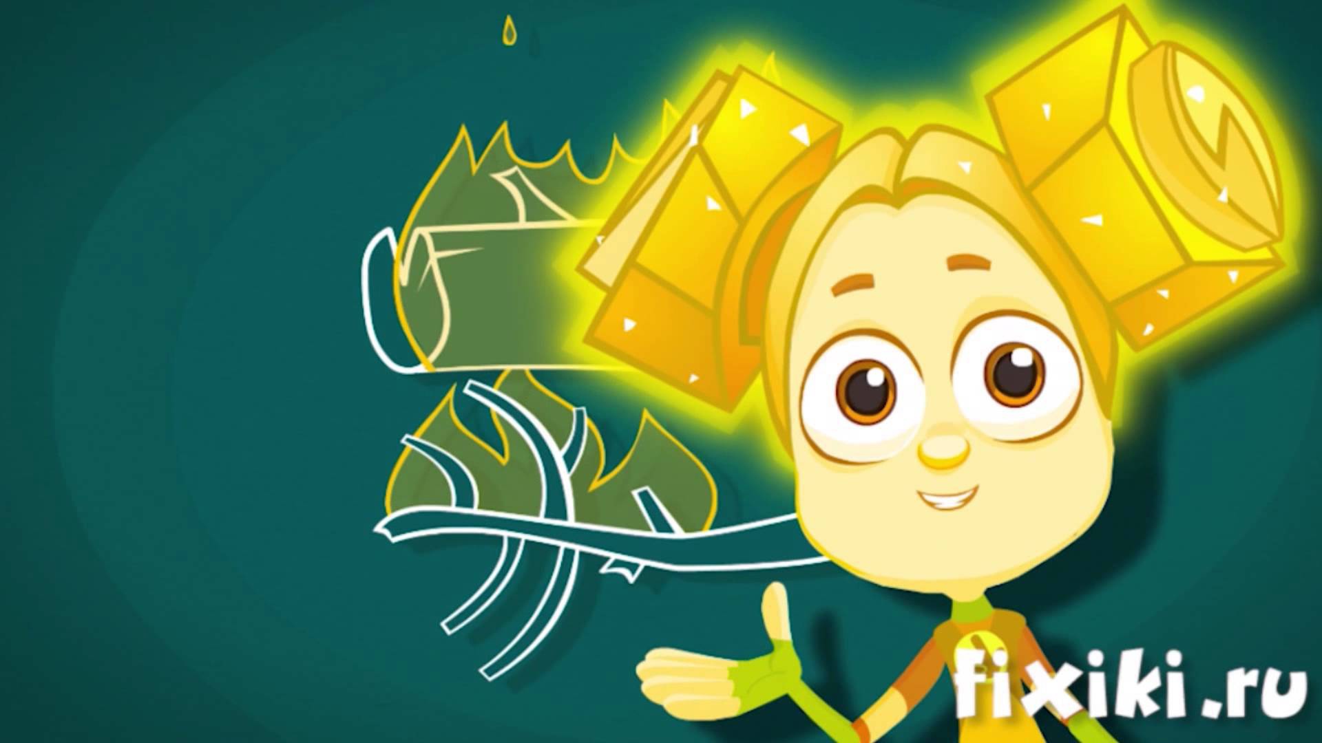 Девочка с большими глазами из мультфильма Фиксики