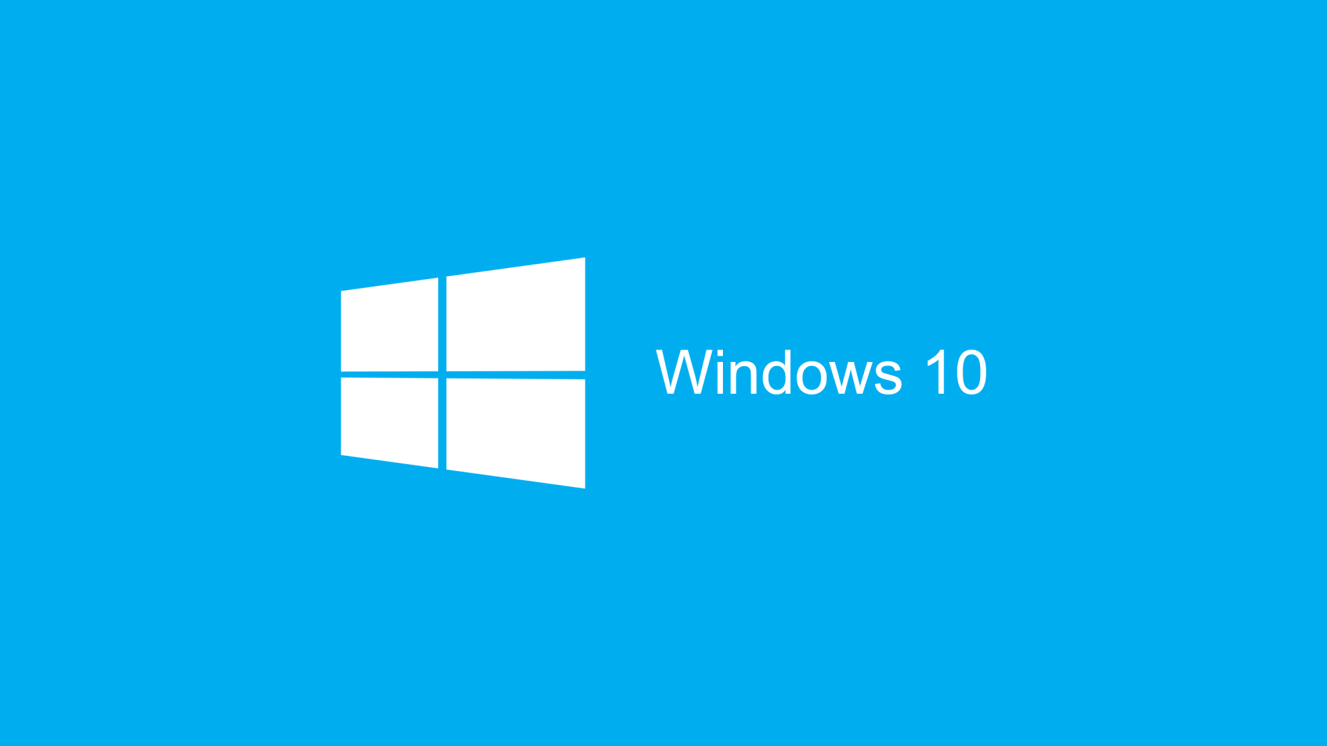 Голубой логотип Windows 10