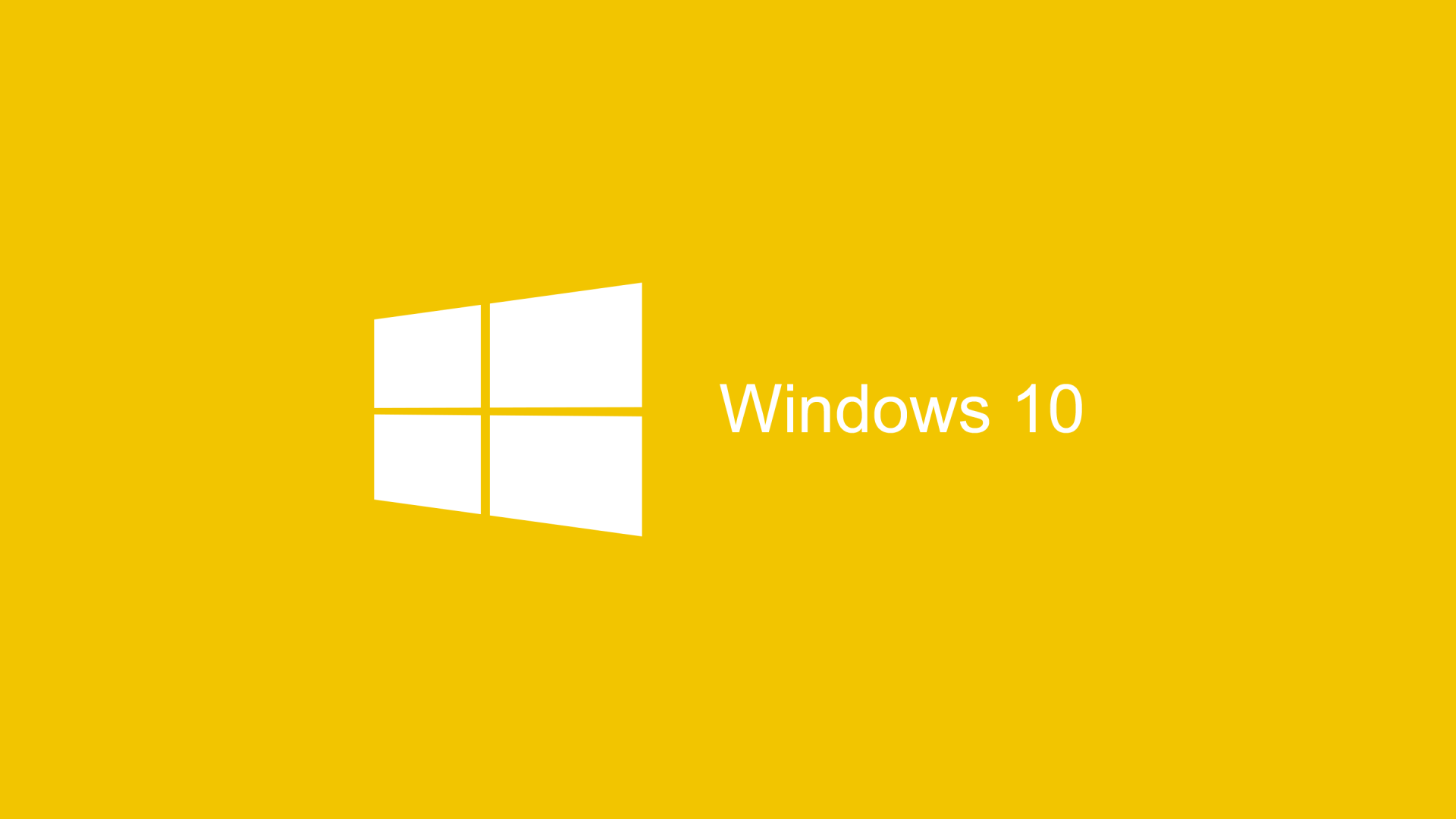 Желтый логотип Windows 10