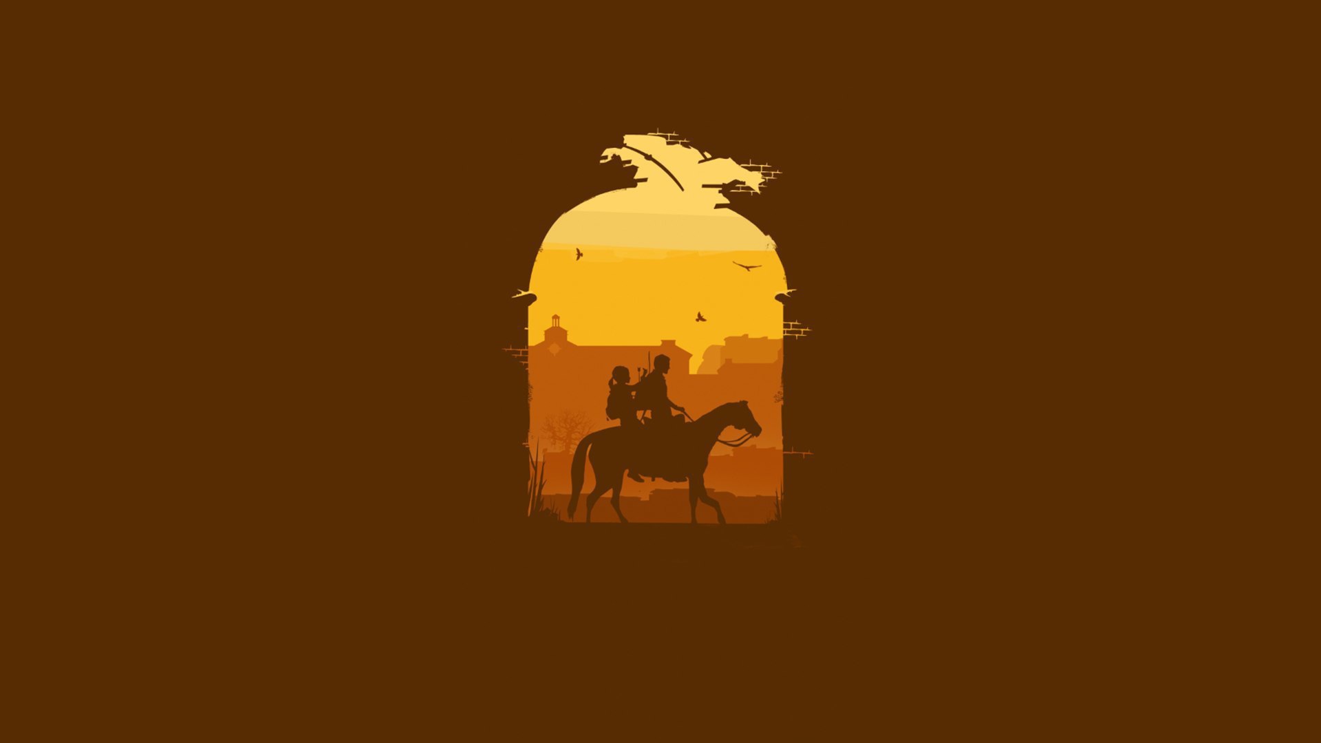 Дочь и отец на коне