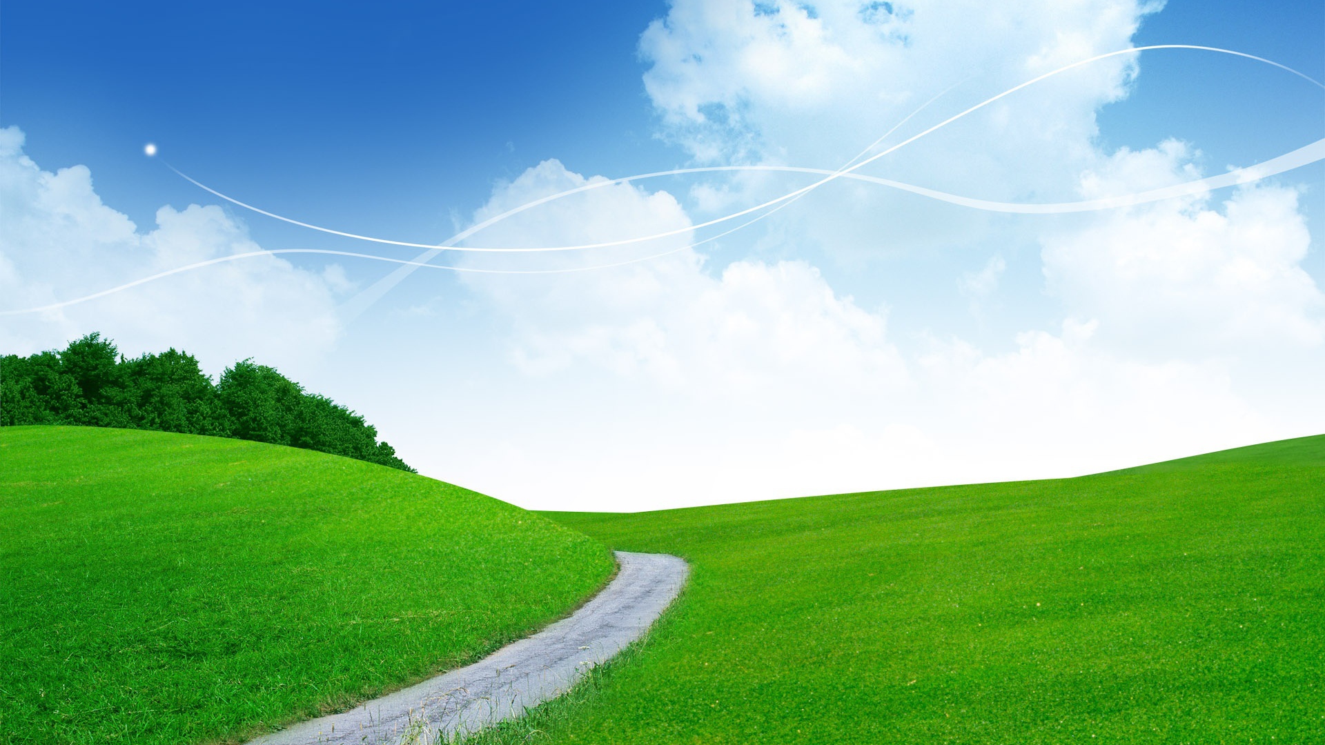 Зеленый пейзаж