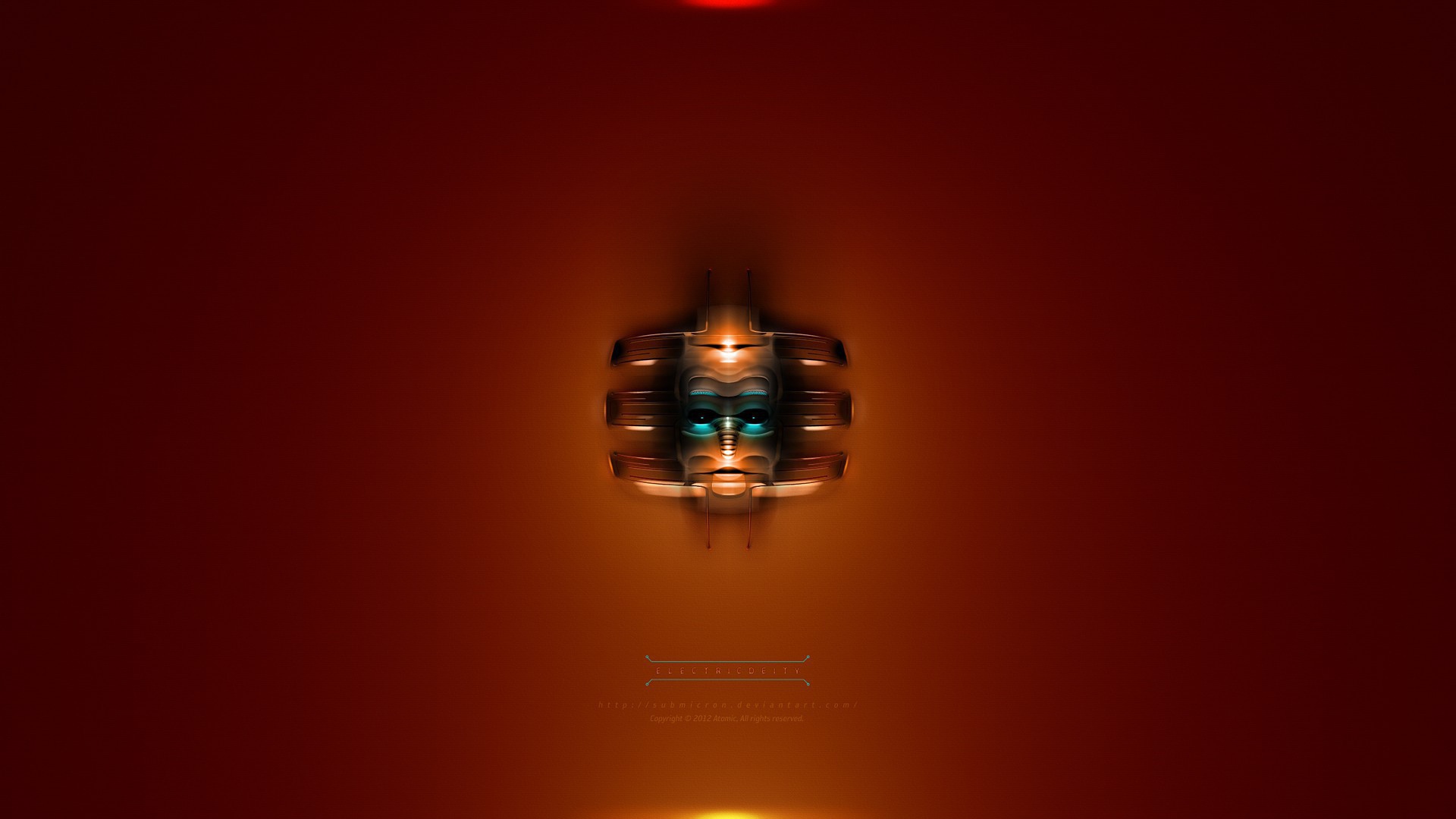 Светильник в виде маски