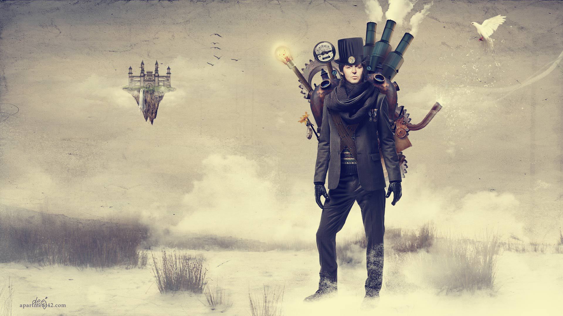 Путешественник в стиле стимпанк