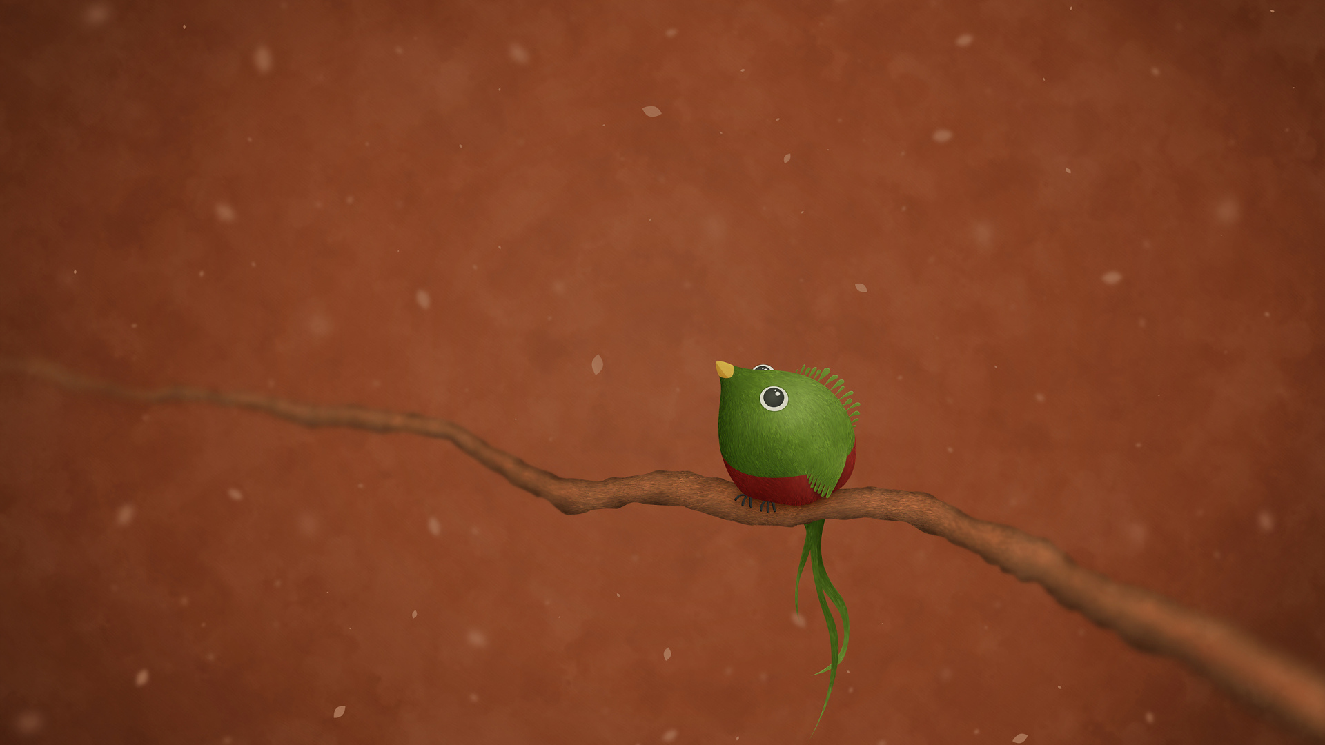 Зеленая птица