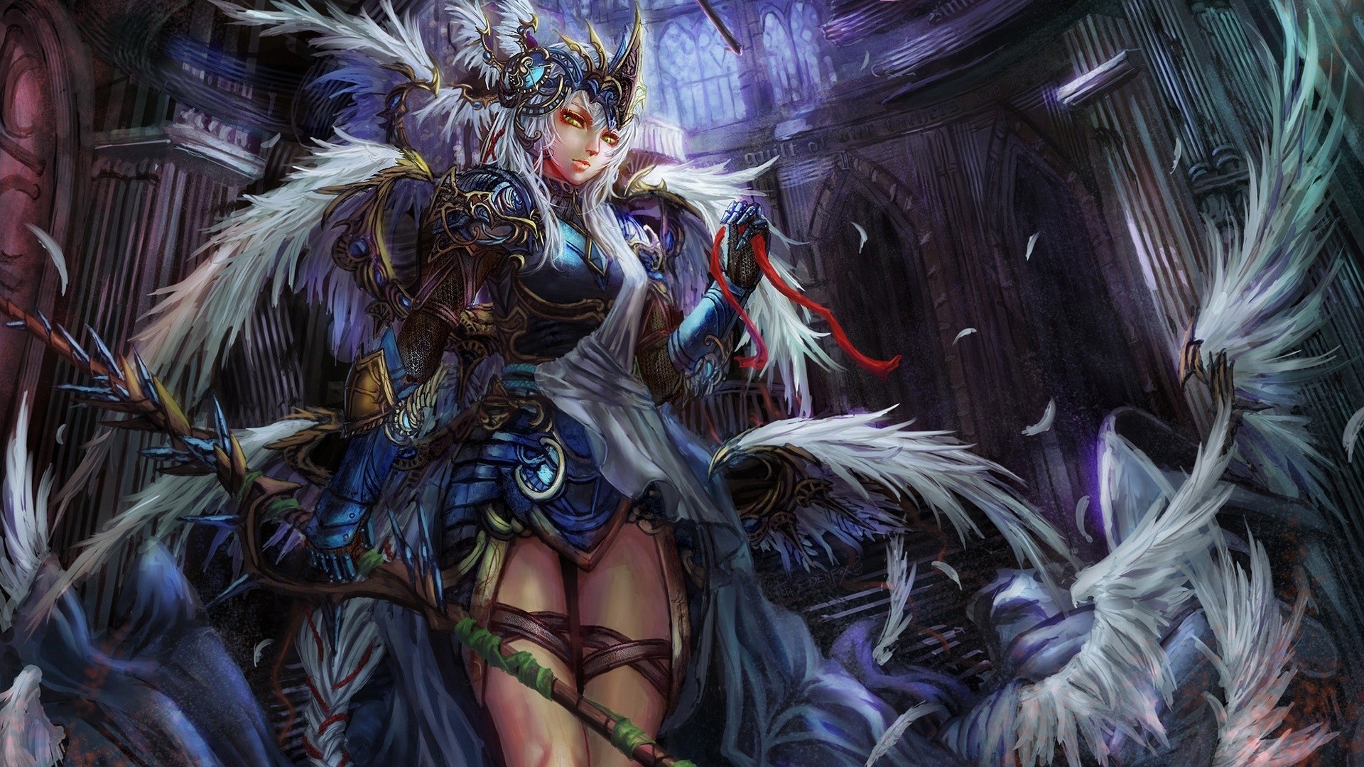 Девушка в перьях