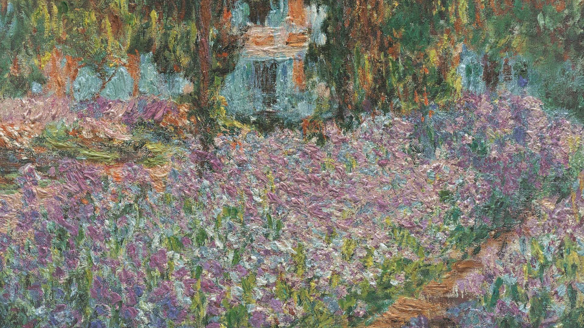 Картина Клода Моне - Цветочный пейзаж