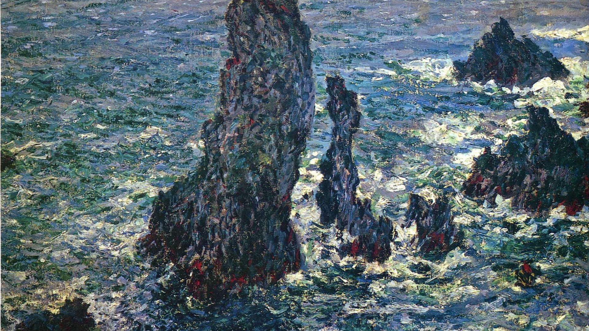 Картина Клода Моне - Скалы