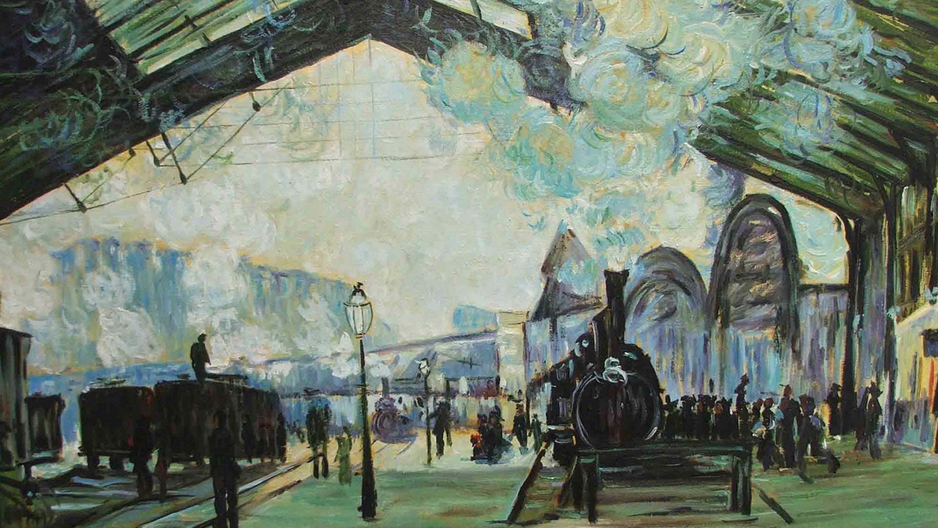 Картина Клода Моне - Вокзал