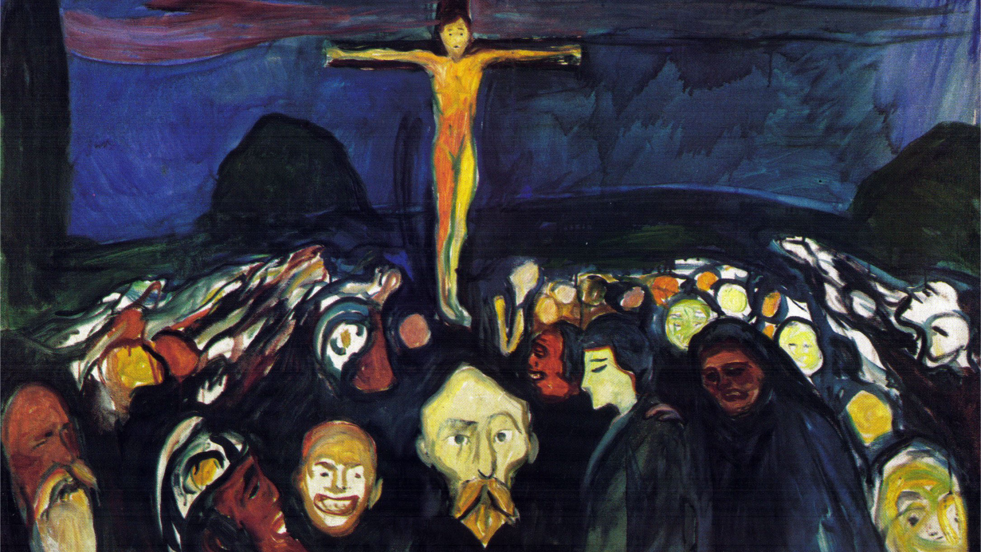 Картина Эдварда Мунка - Голгофа