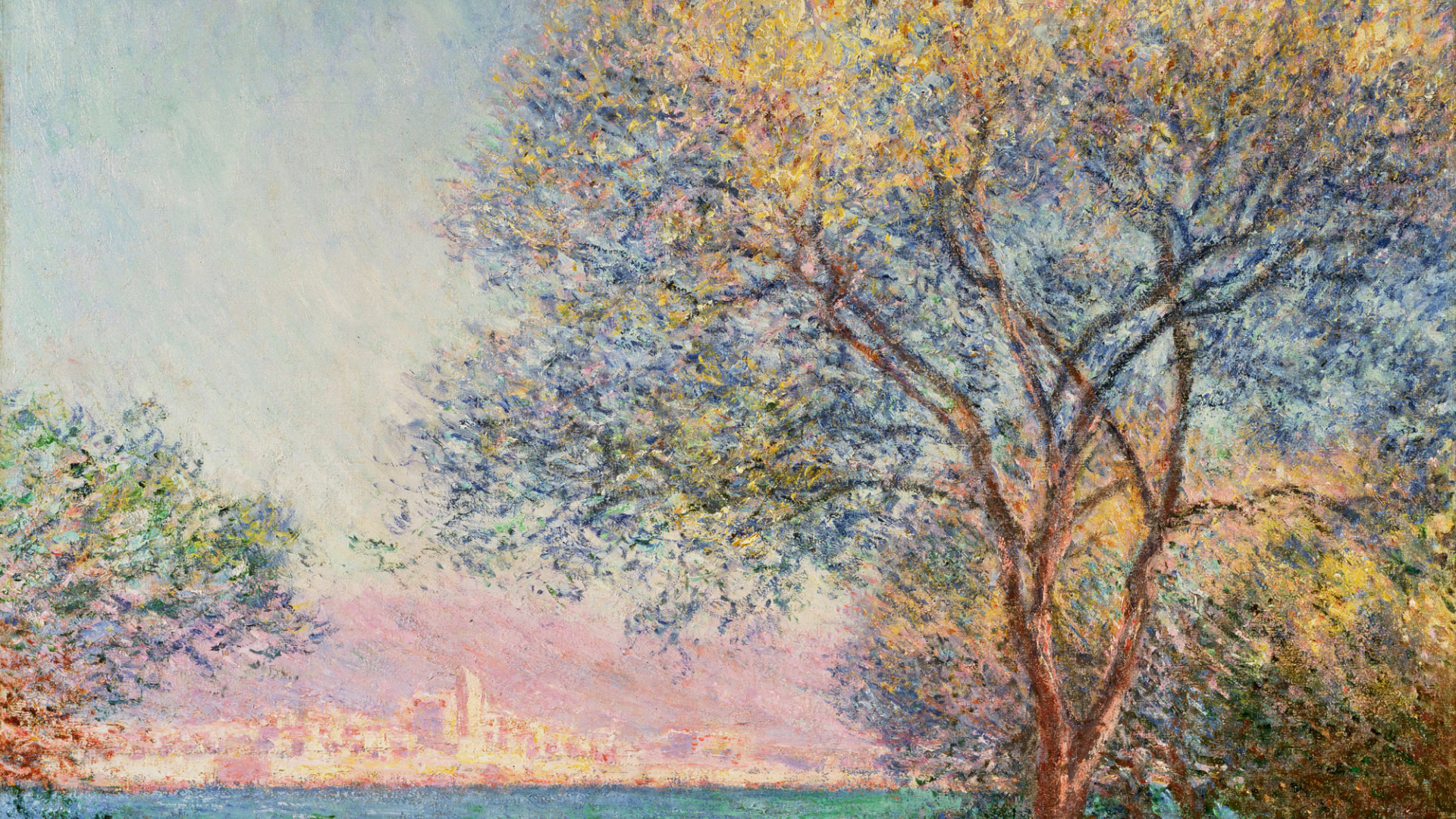 Картина Моне - Антиб утром