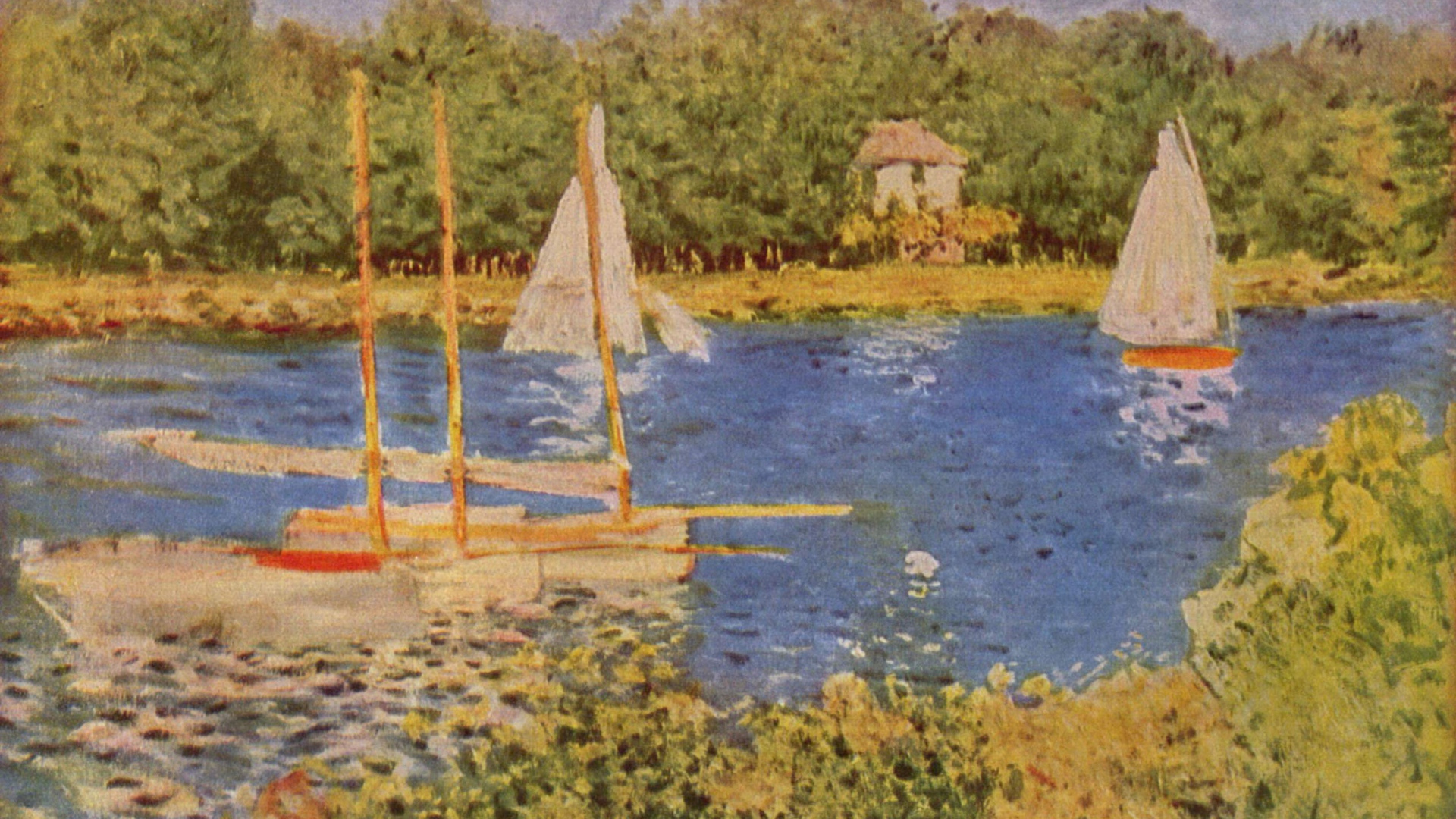 Картина Моне - озеро