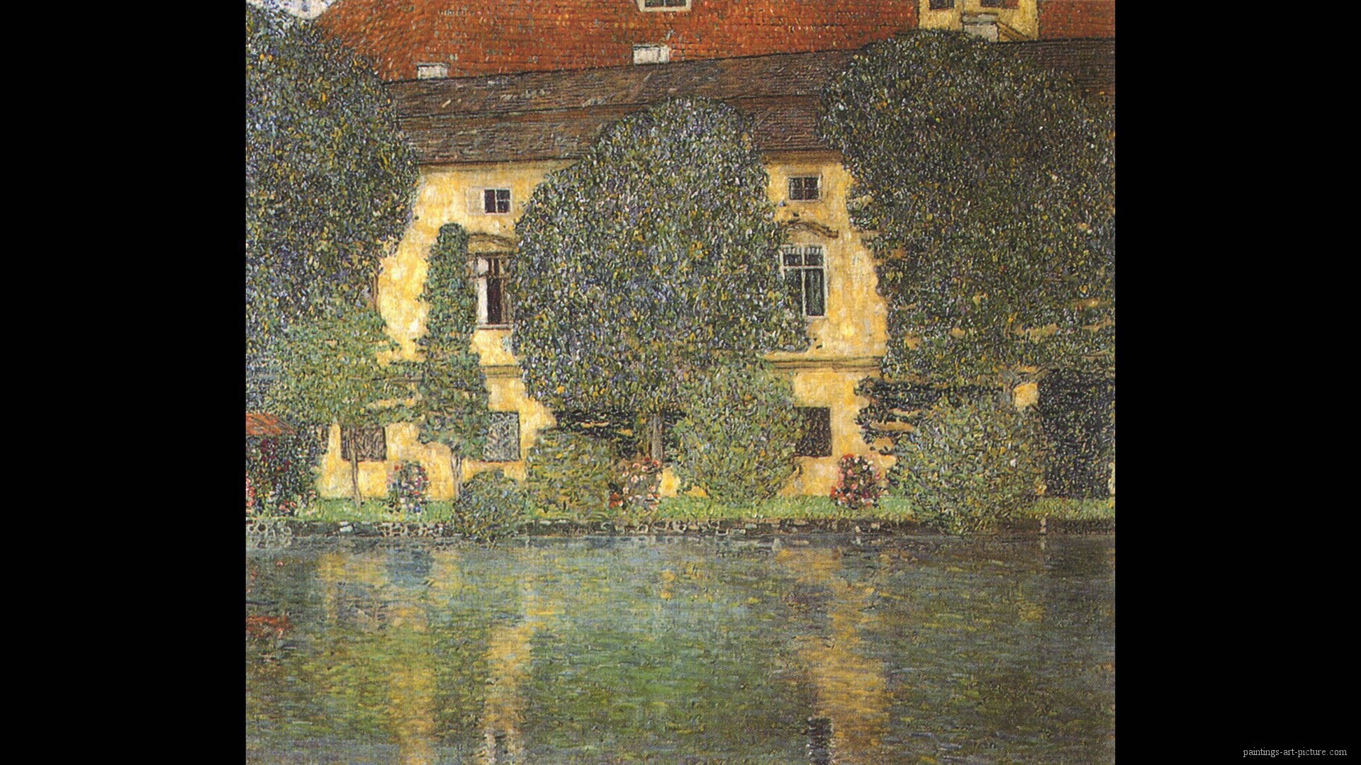 Картина Густава Климта - Шлосс Каммер Аттерзее