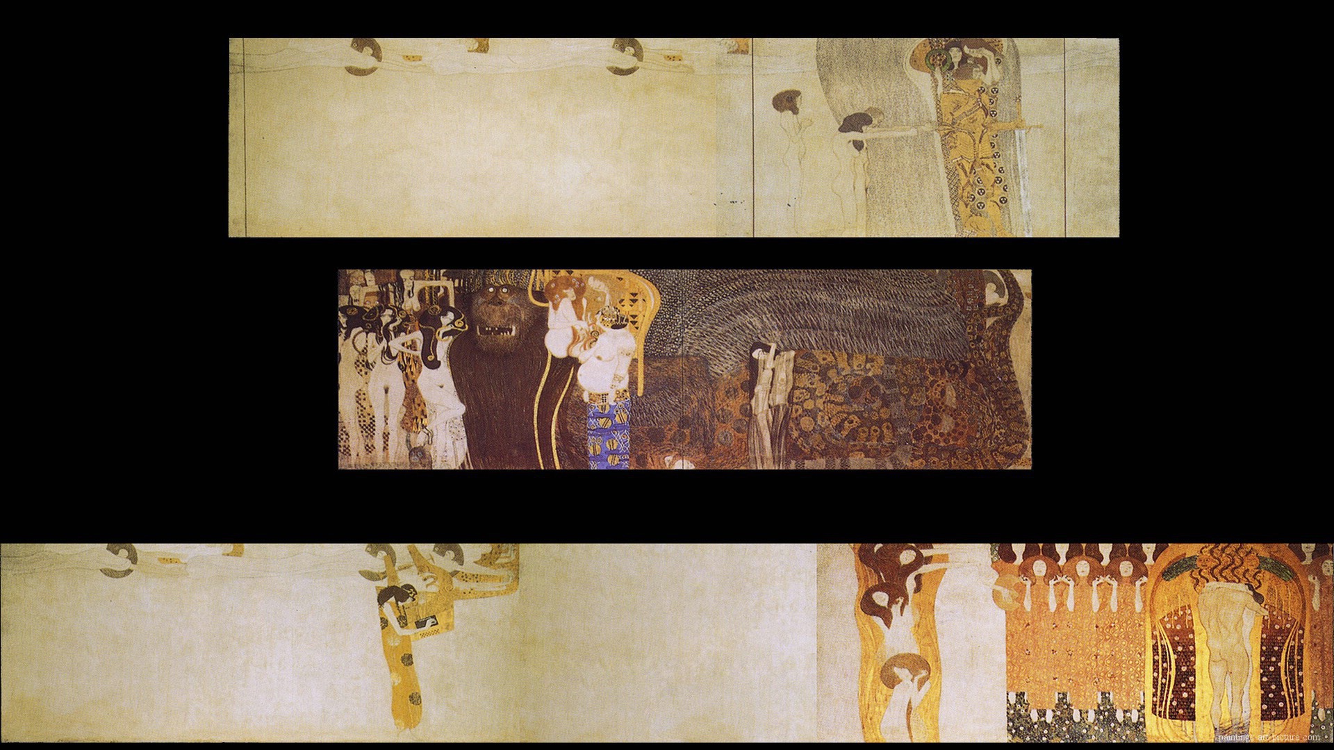 Картина Густава Климта - Три мира