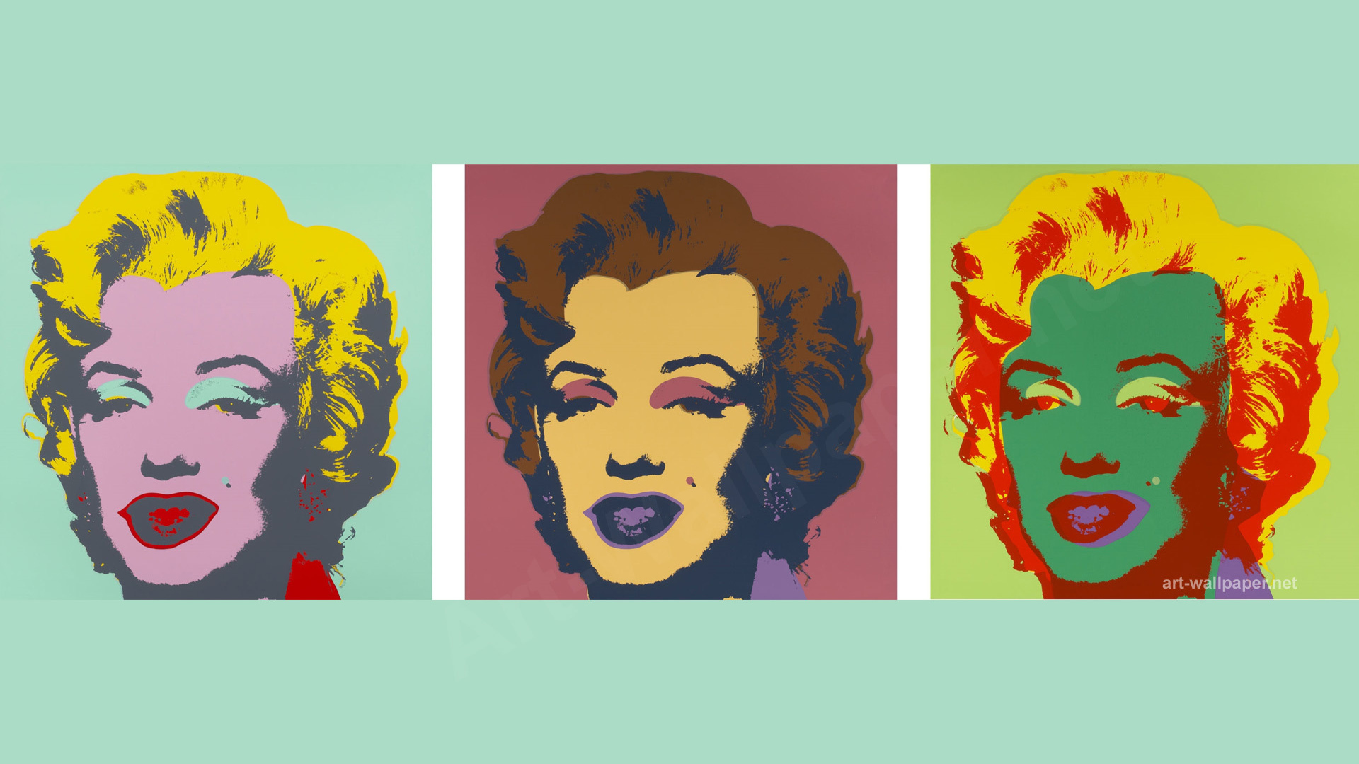 Картина Энди Уорхола три головы