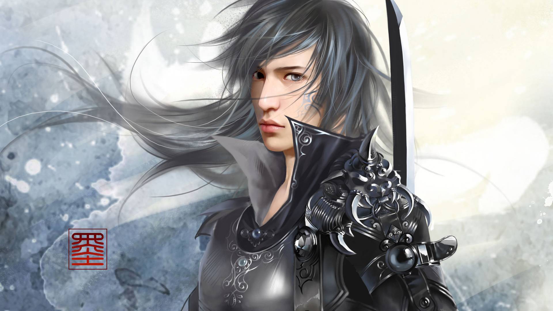 Воин в доспехах