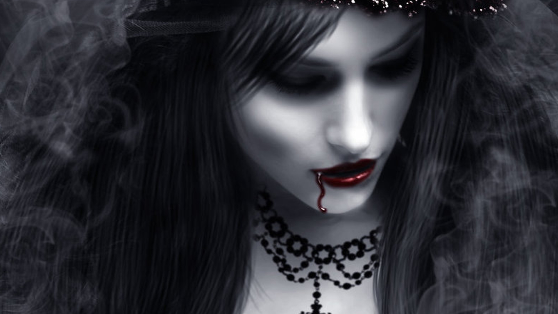 Вампир девушка с крестом