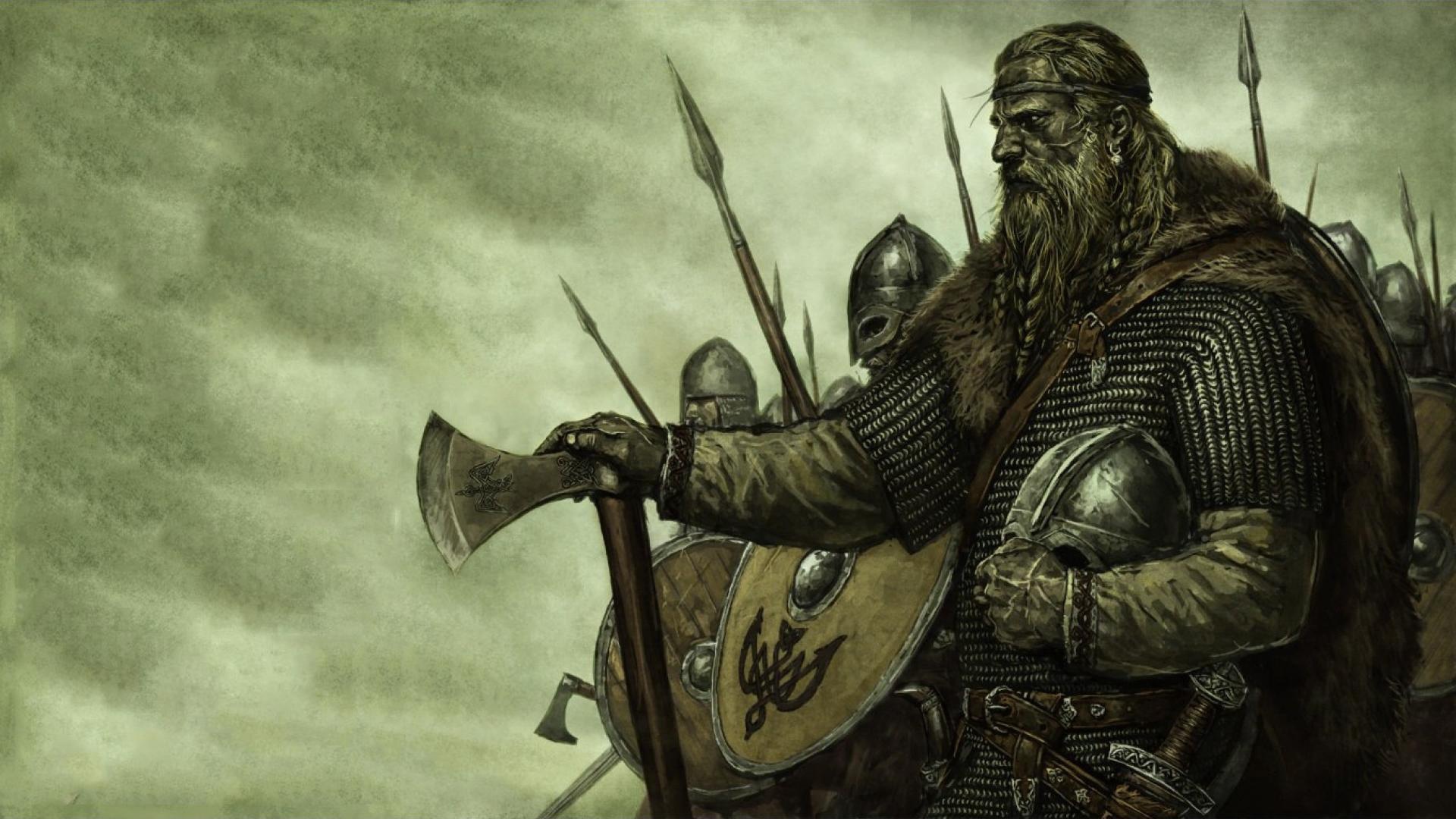 Воины отряда викингов