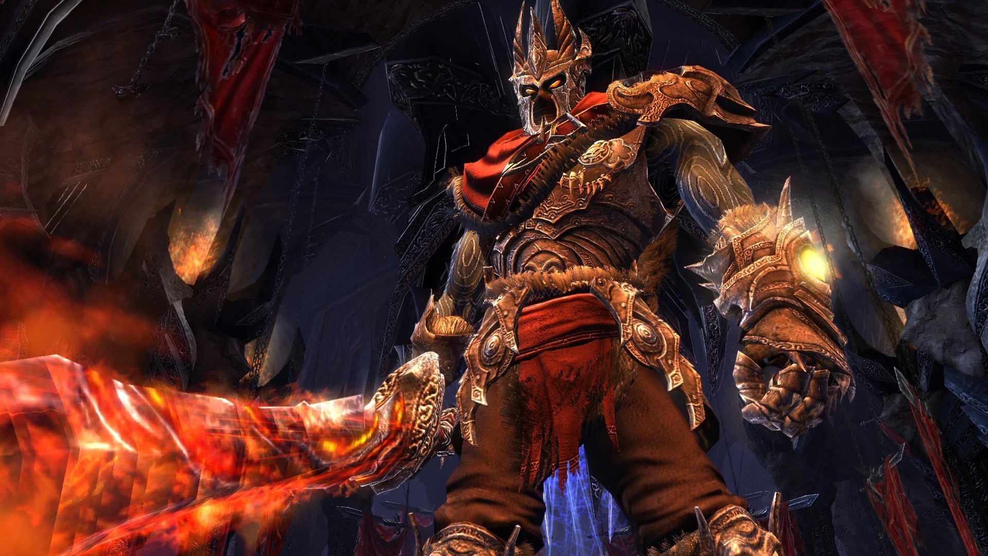 Воин с огненным мечом