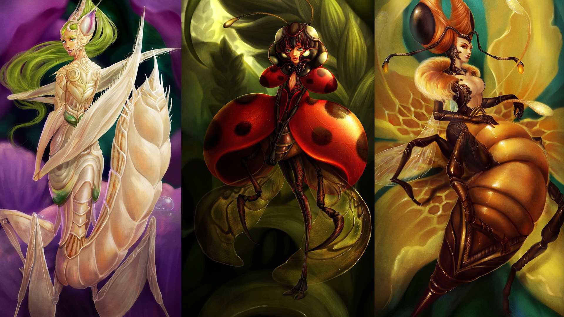 Насекомые девушки