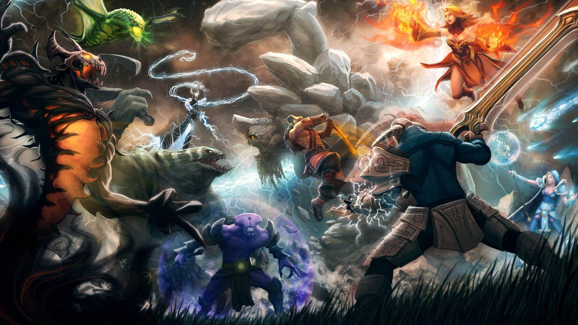 Сражение в Dota 2