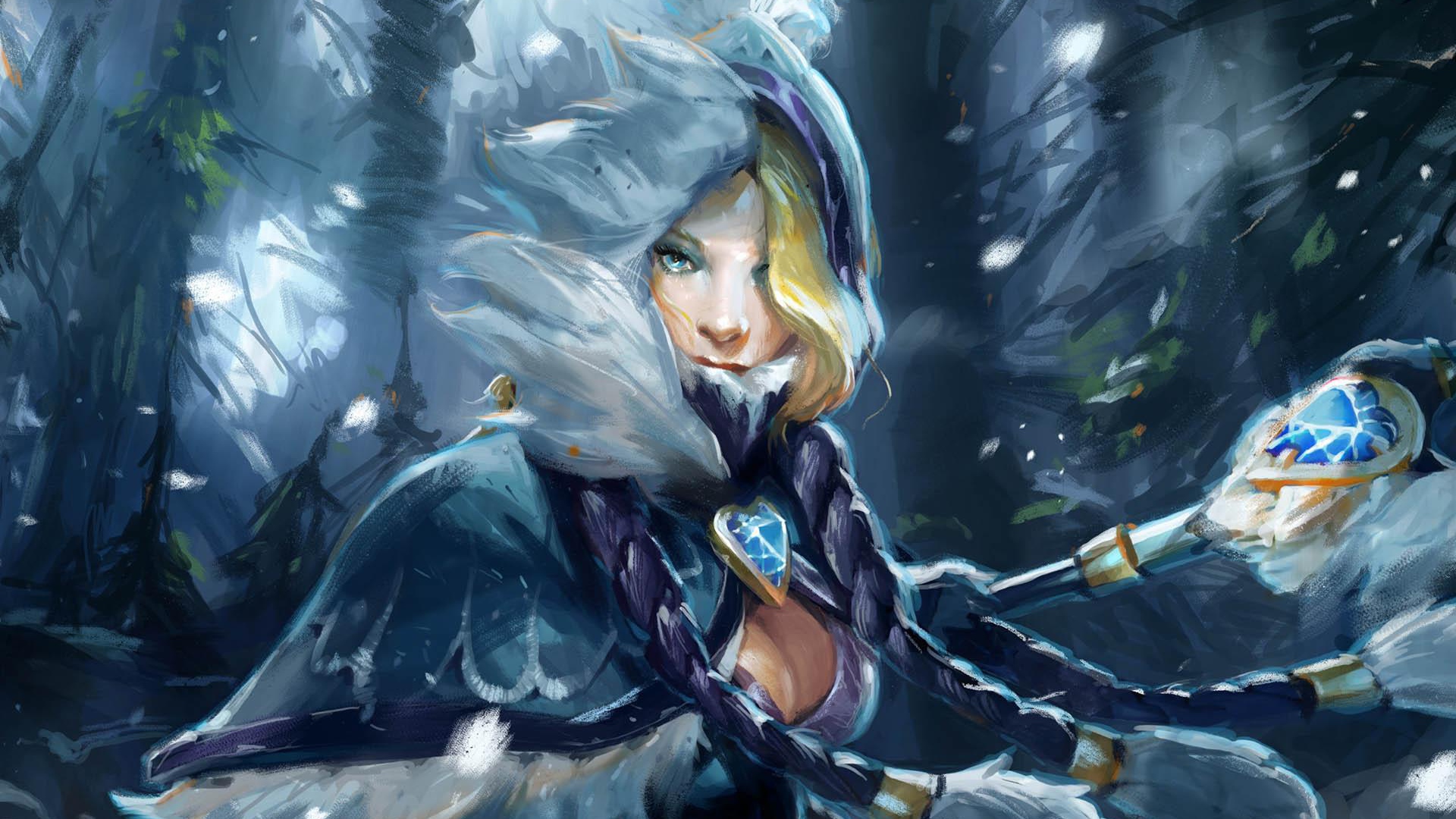 Блондинка из игры Dota