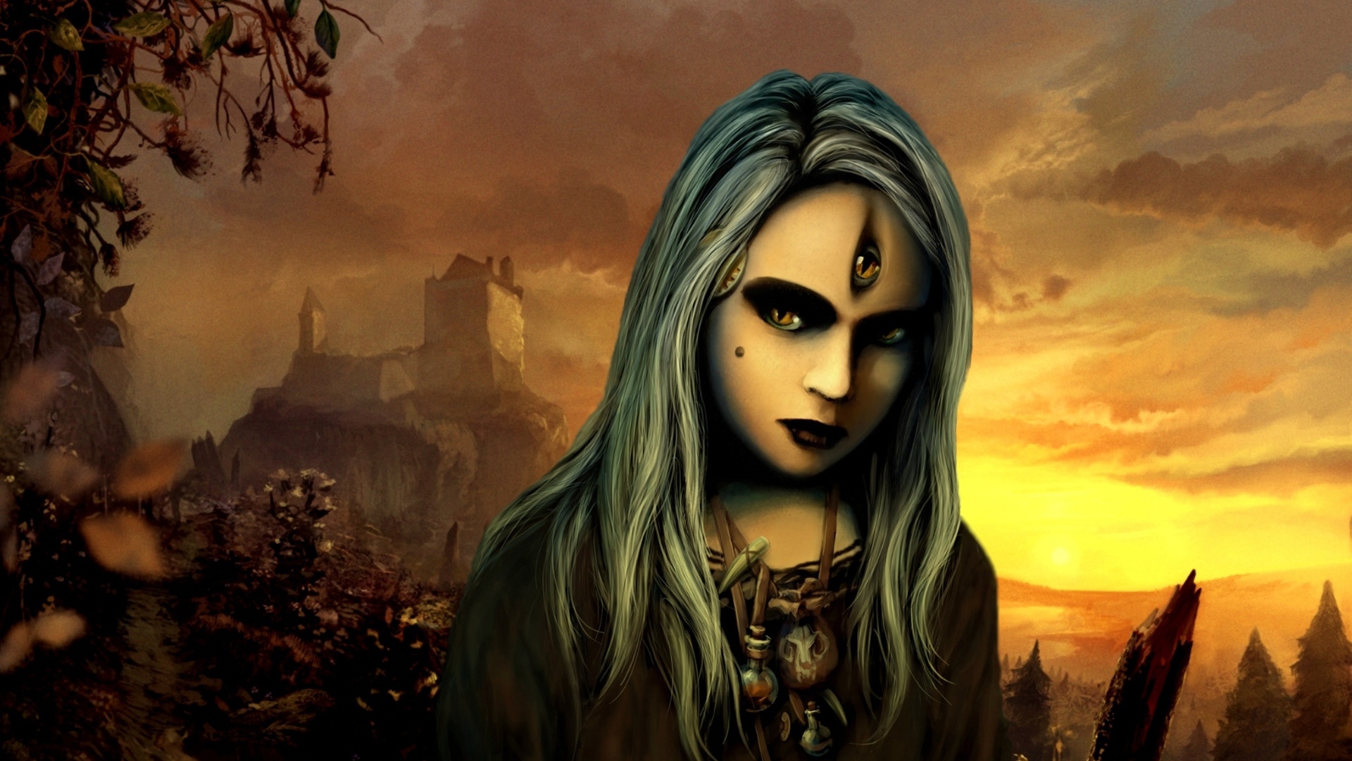 Девушка из игры Ведьмак