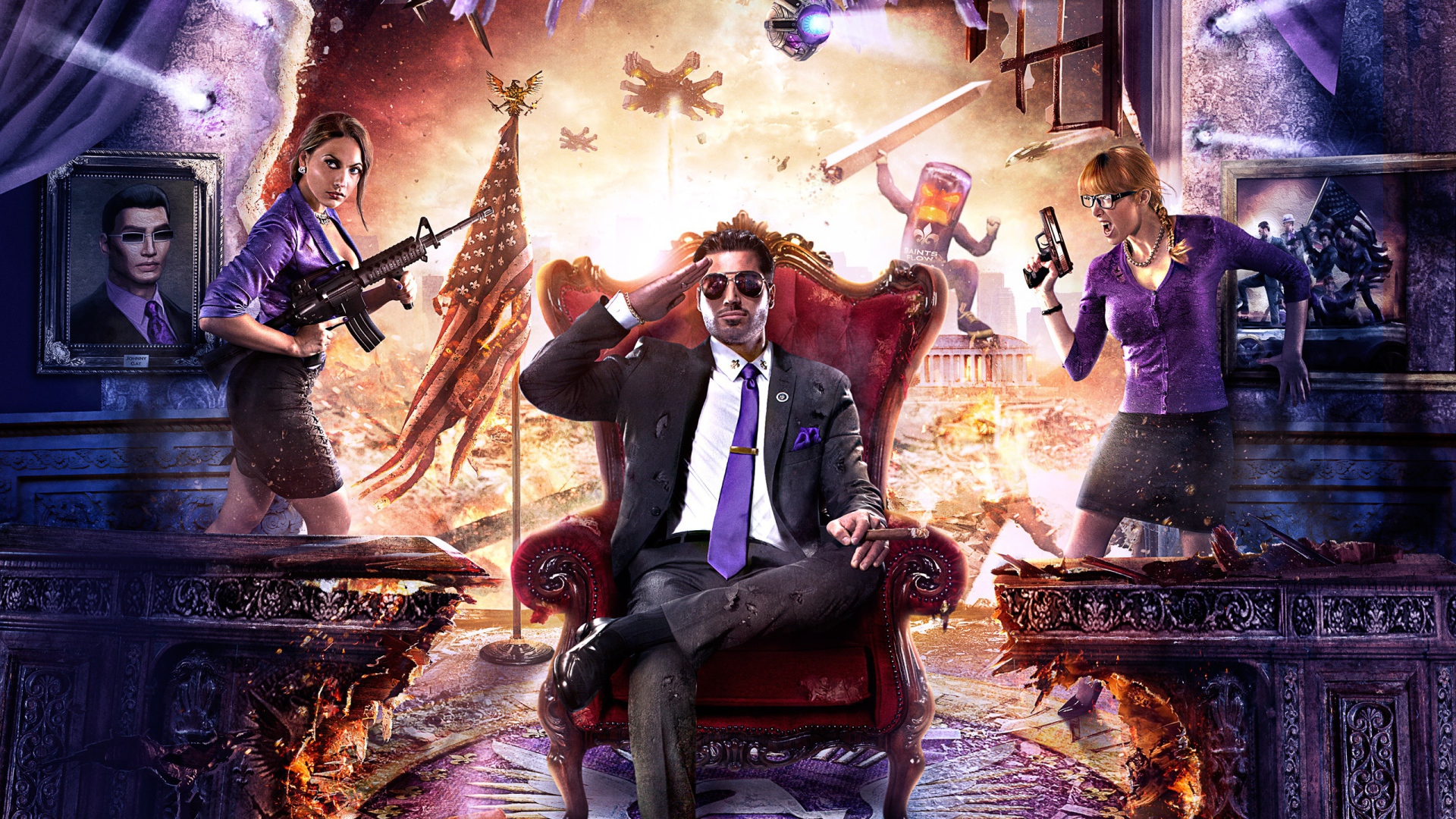 Игра Saints row iv artwork