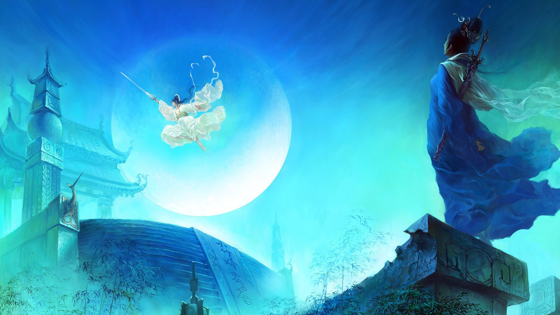 Летающий воин из игры