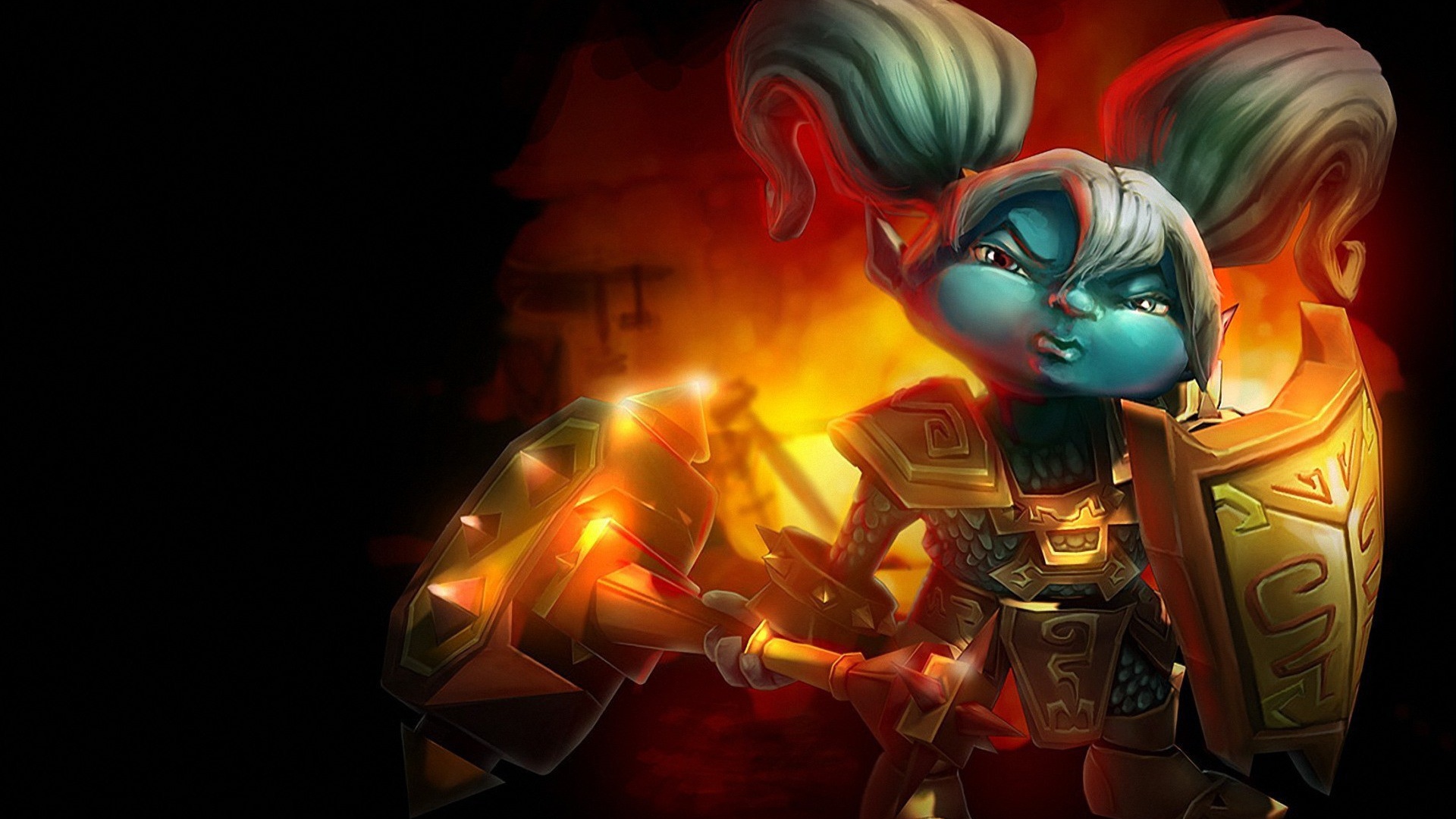 Девочка с синим лицом