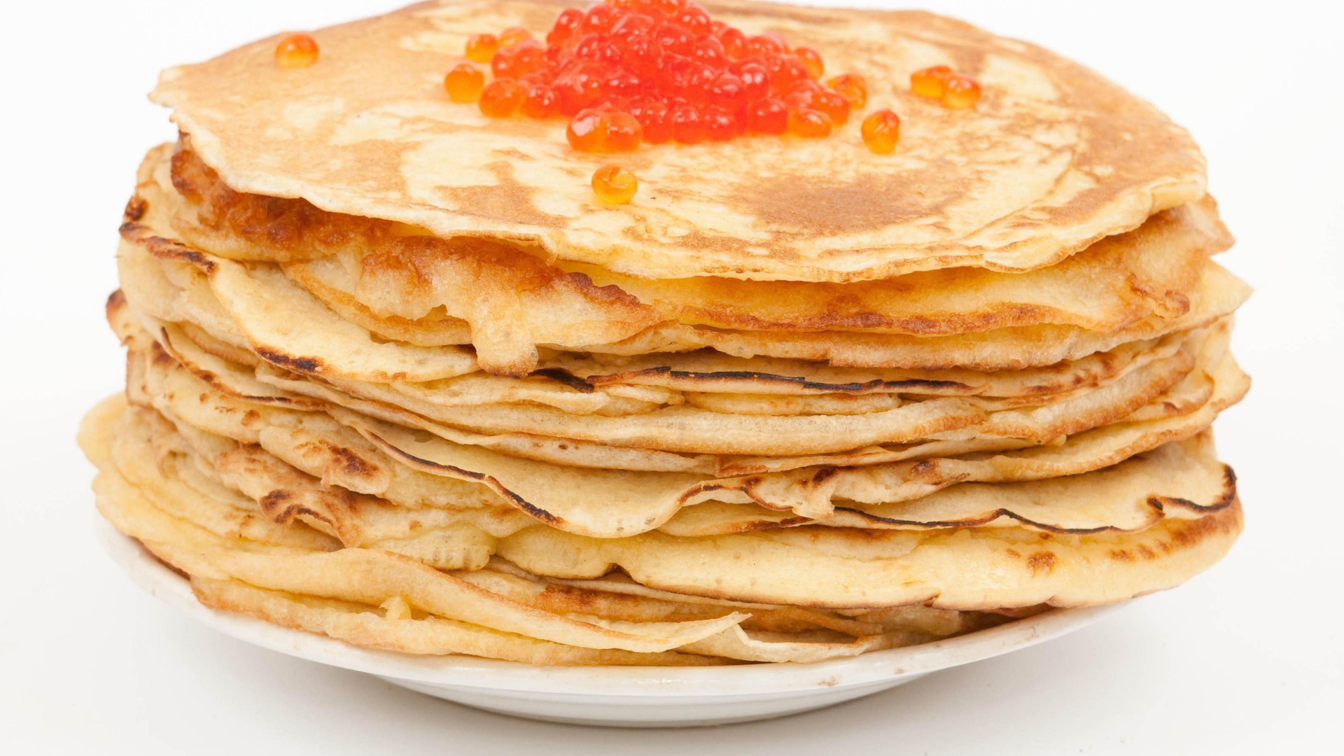 Стопка блинов на Масленицу