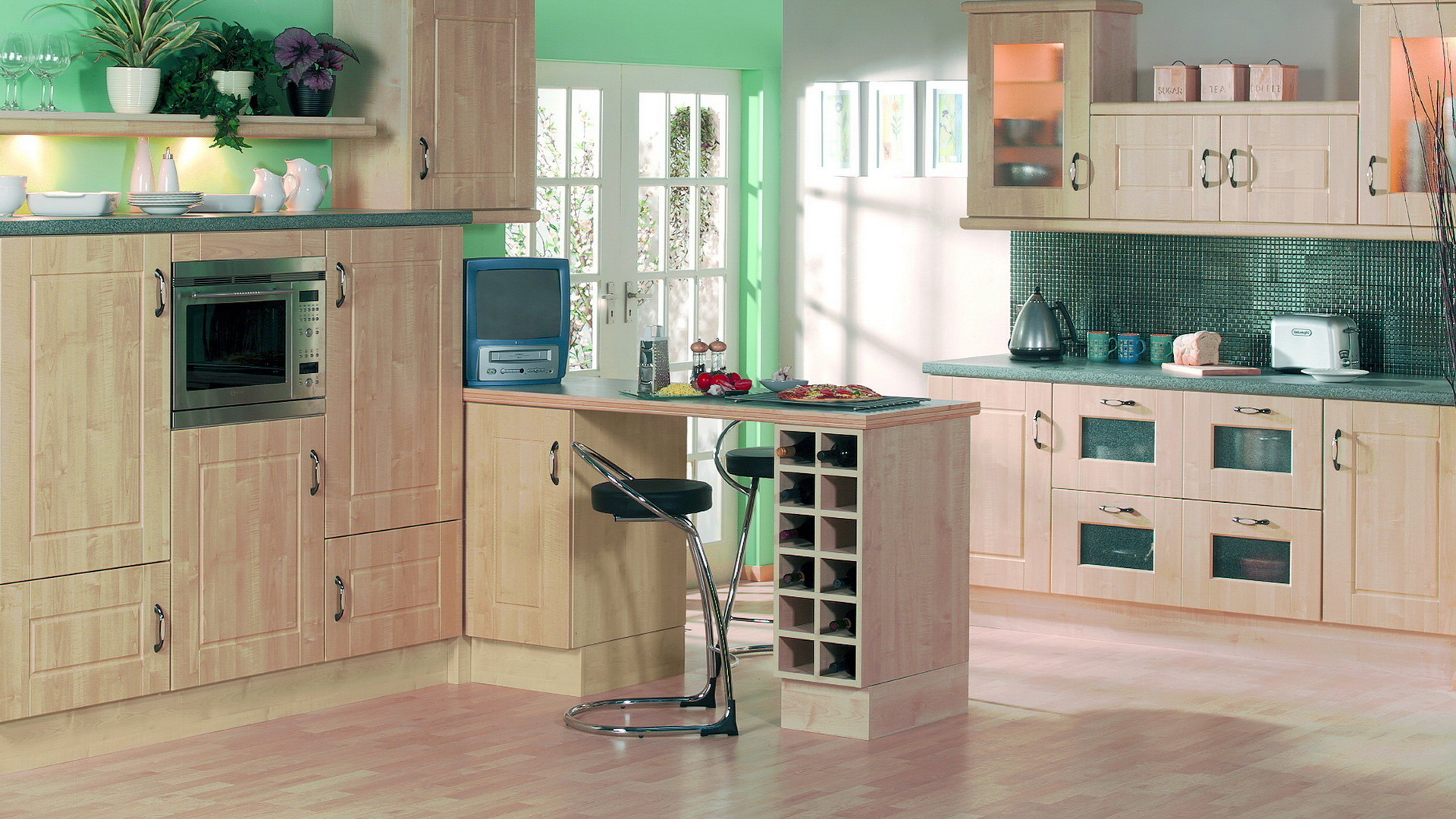 Кухня с барной стойкой