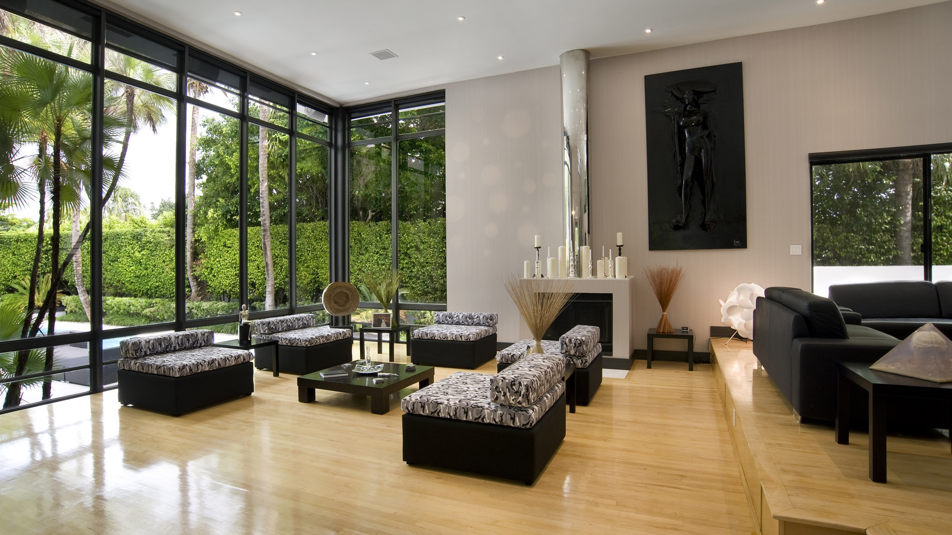 Зал в загородном доме