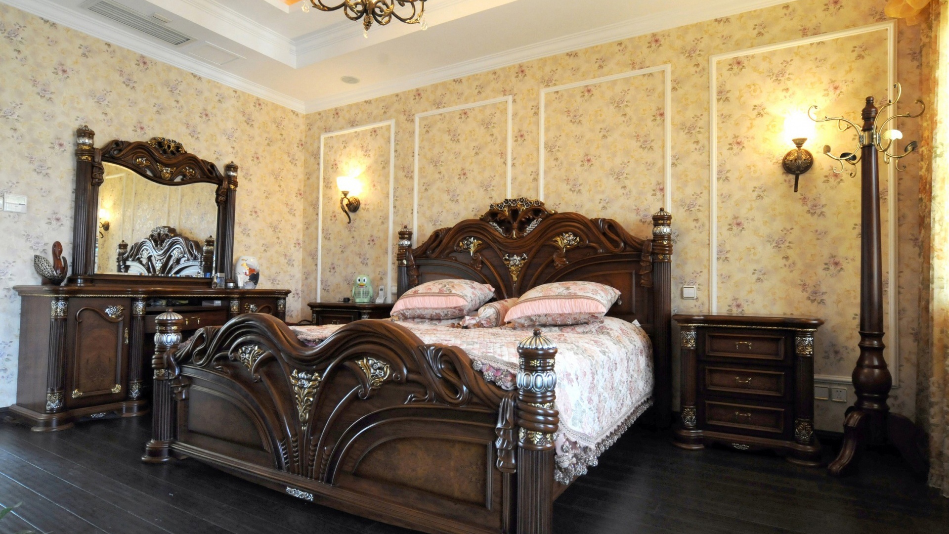 Спальня в стиле ретро